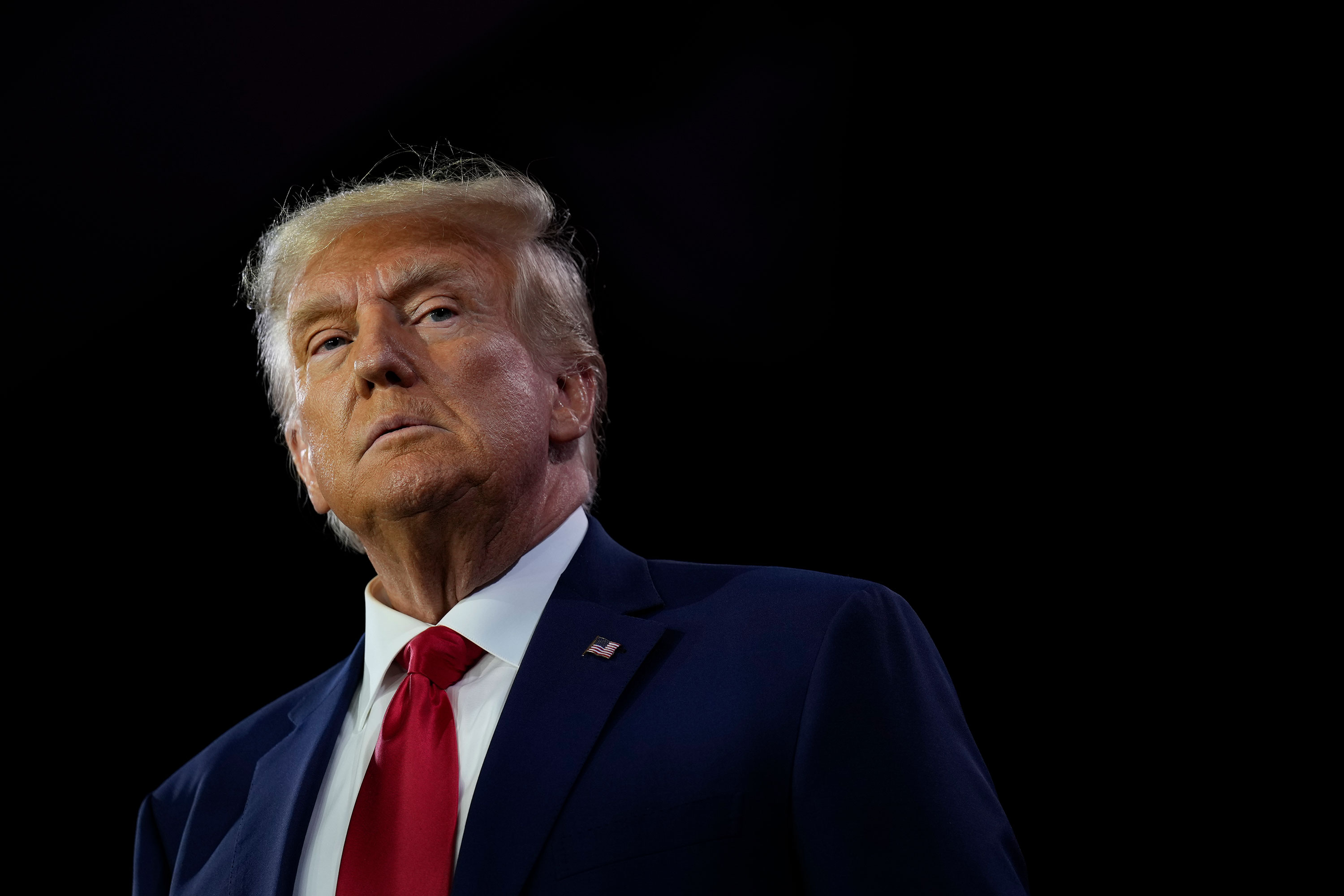 Former President Donald Trump speaks at an event in Washington, DC, in June.