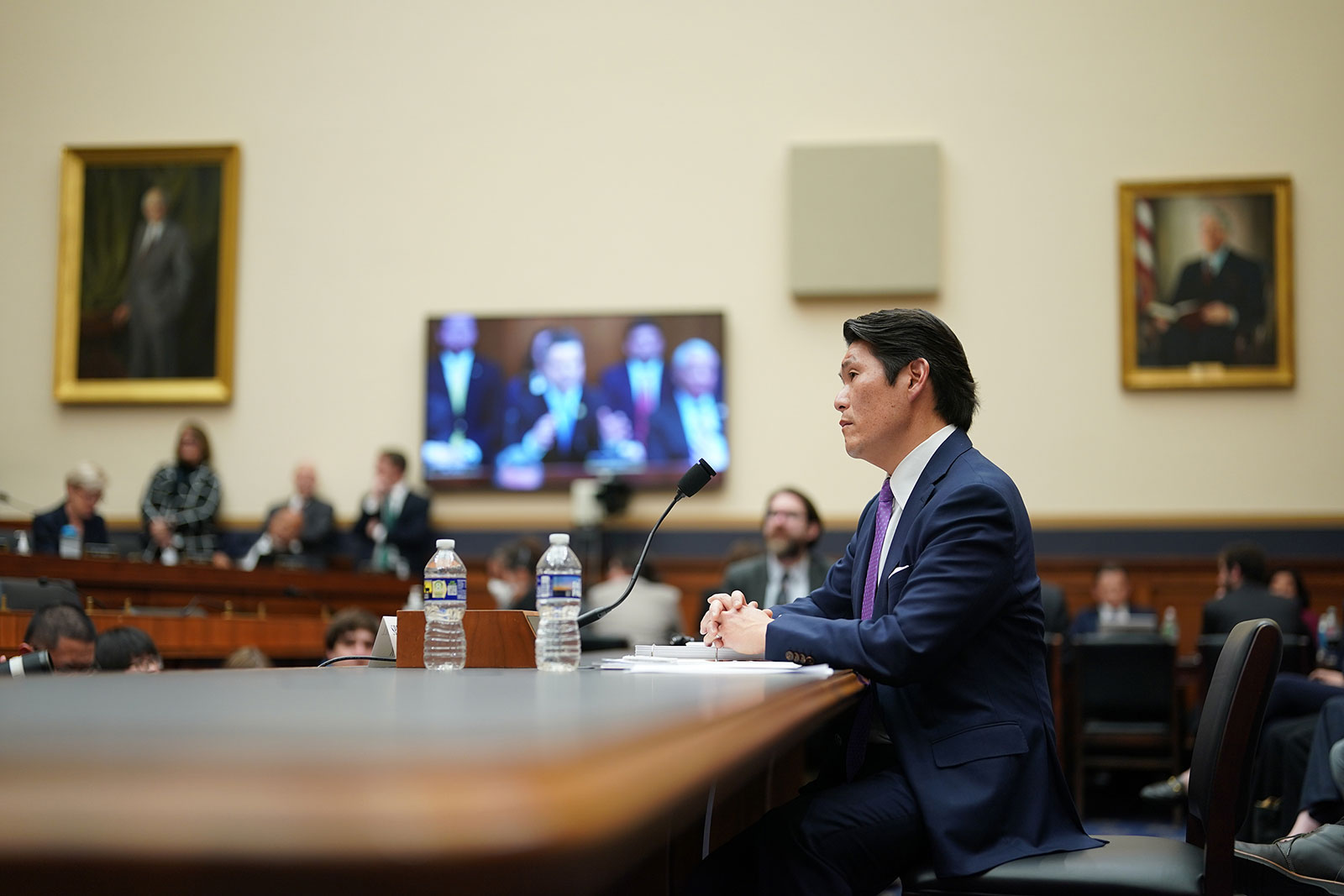 Robert Hur during the hearing on Tuesday, March 12. 