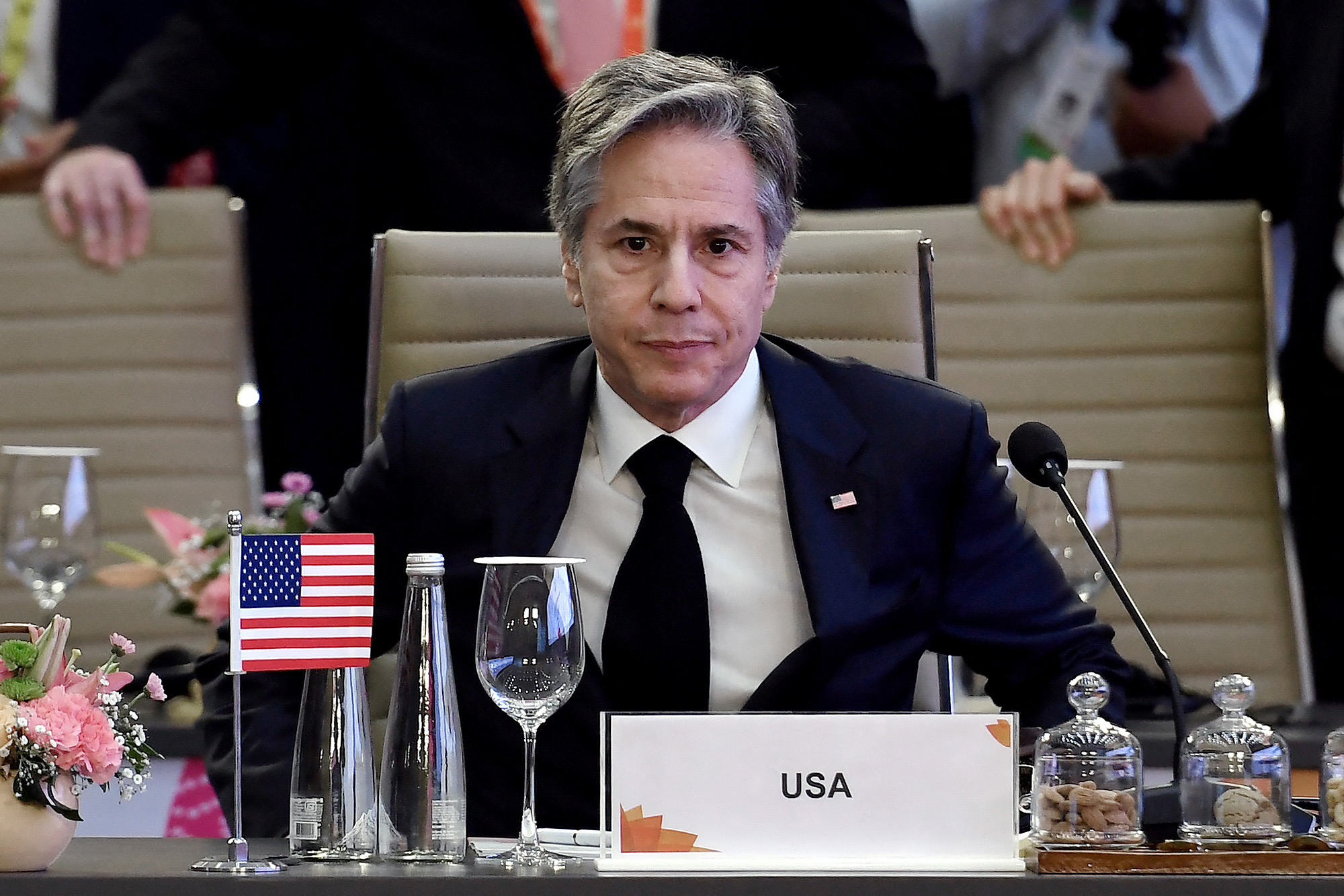 U.S Secretary of State Antony Blinken attends the G20 foreign ministers' meeting in New Delhi, India, on March 2.