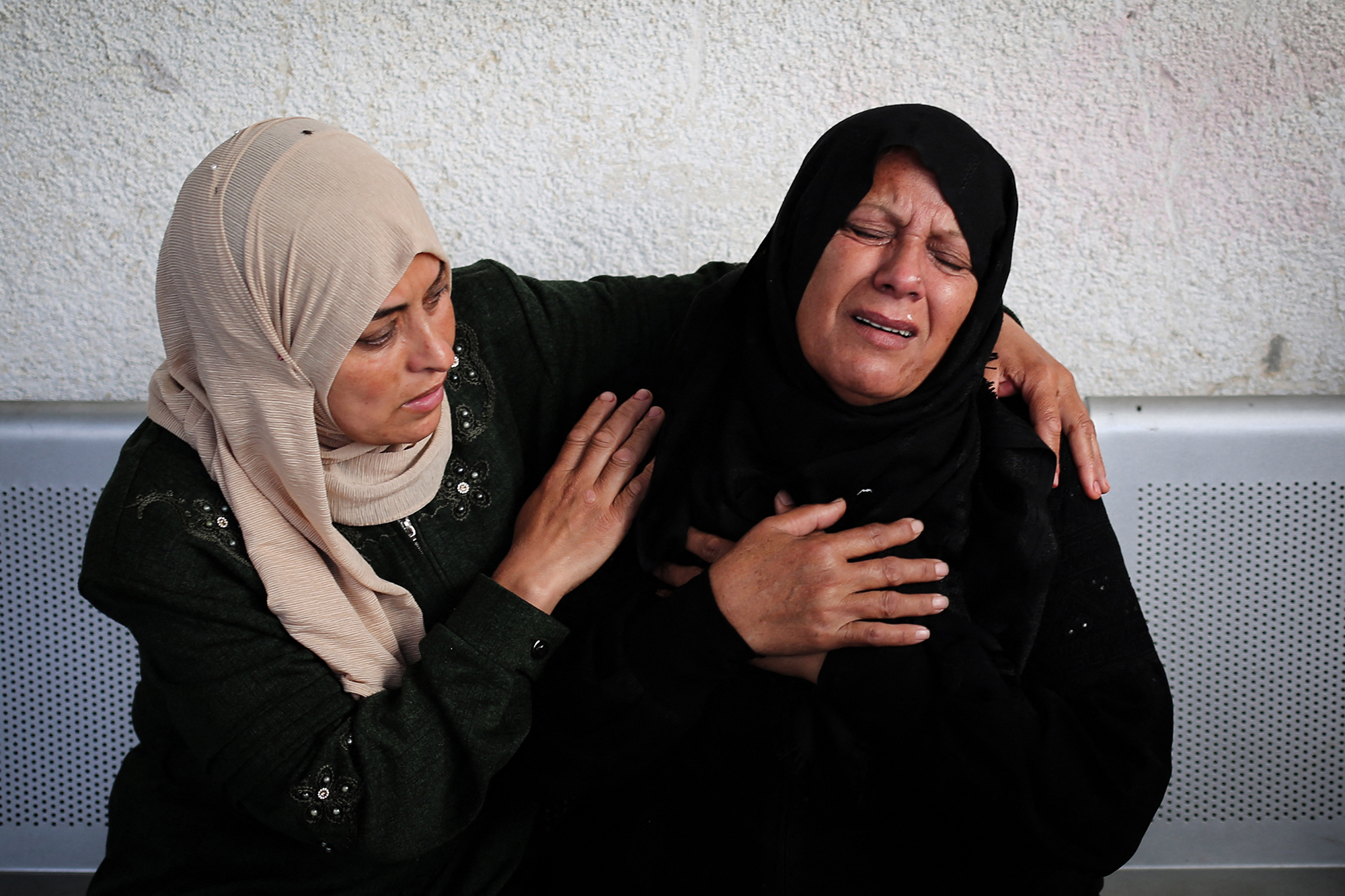 Relatives mourn Palestinians killed in Rafah, Gaza, on May 3. 