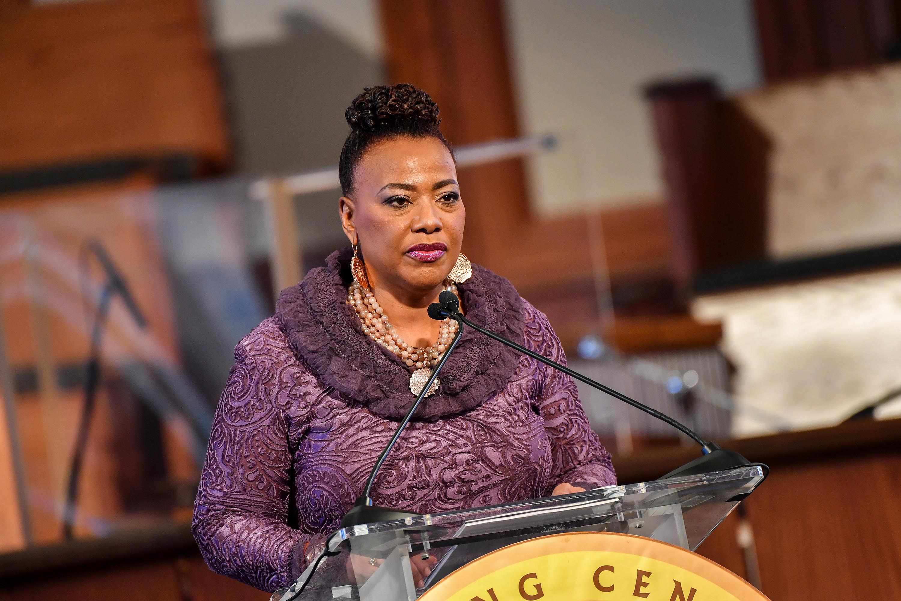 Dr. Bernice A. King speaks during the 2021King Holiday Observance Beloved Community Commemorative Service on January 18, 2021 in Atlanta, Georgia. 