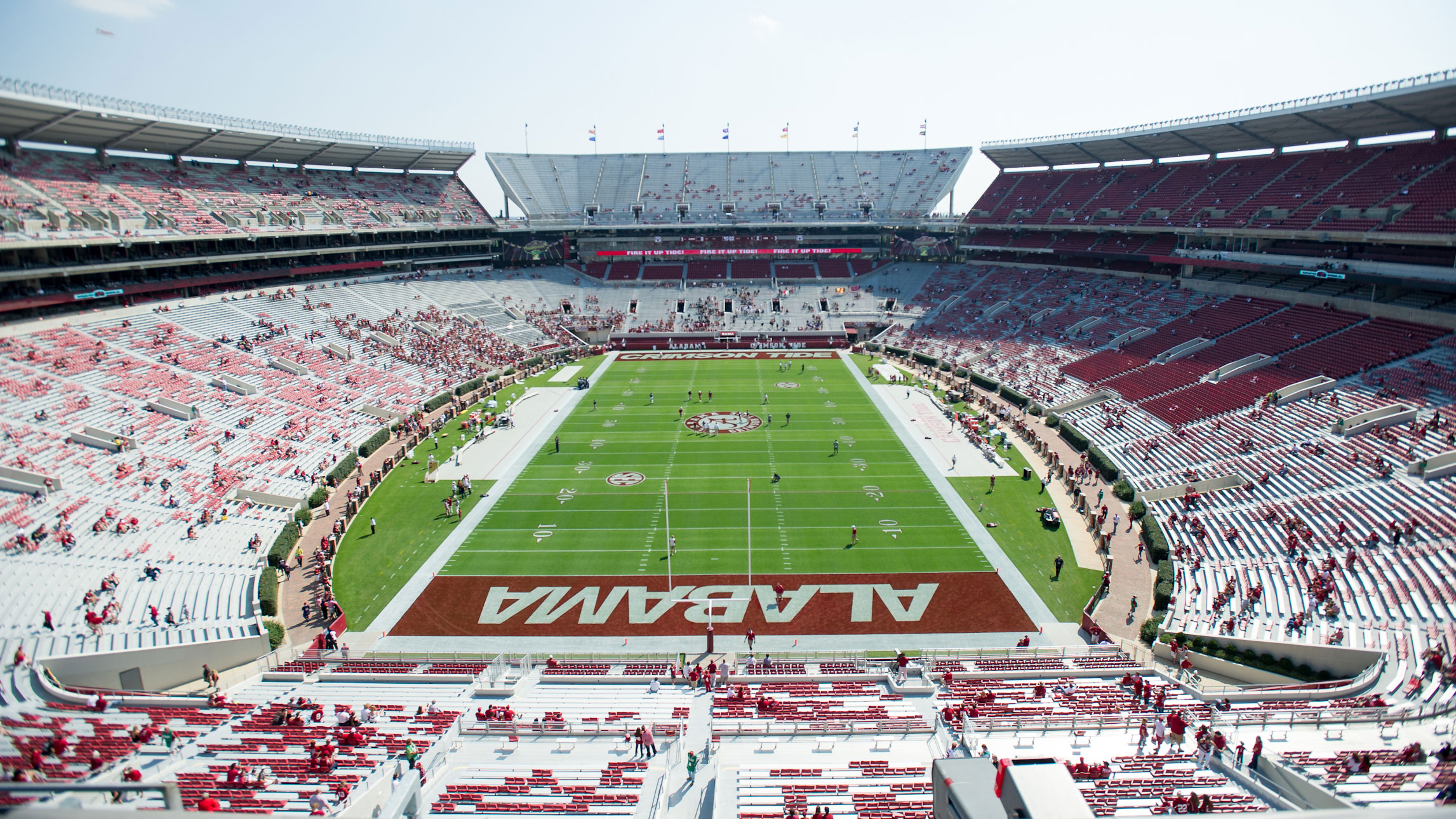 Bryant-Denny Stadium, the home of the Alabama Crimson Tide, can seat more than 101,000 fans for a football game. This season, it will hold about a fifth of that.
