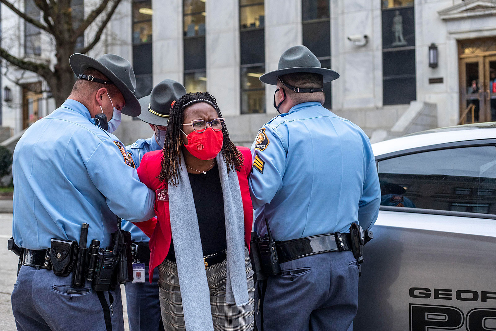 A Georgia State Lawmaker Was Arrested For Protesting The Bill Outside   Cfe399ab 179f 4c95 B9be Eb11a17e23d7 