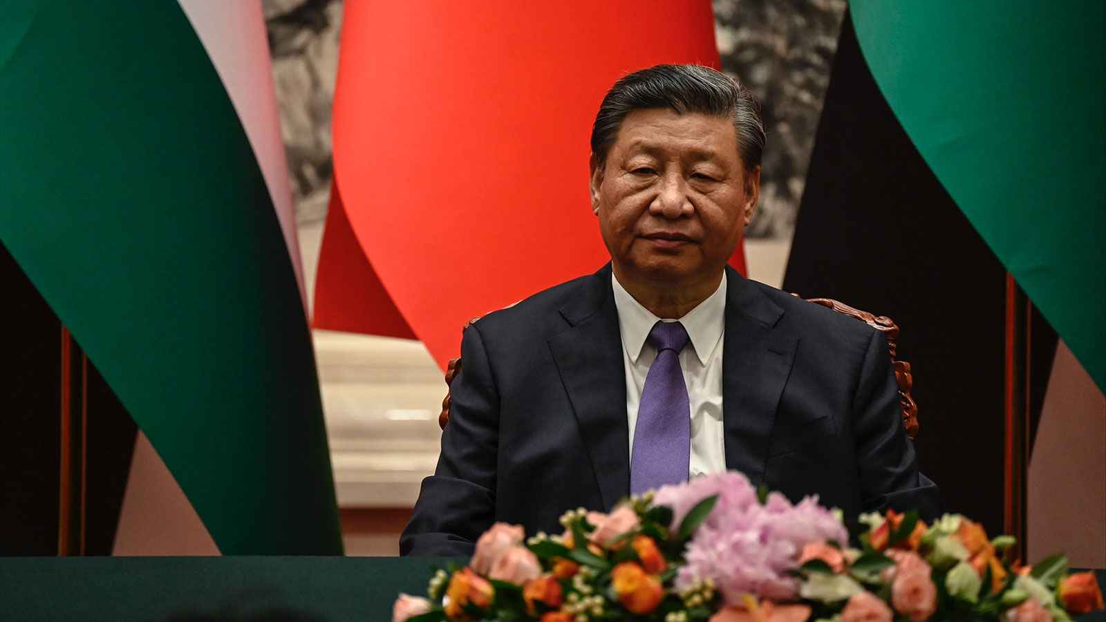 Chinese President Xi Jinping attends attends a signing ceremony in Beijing on June 14.