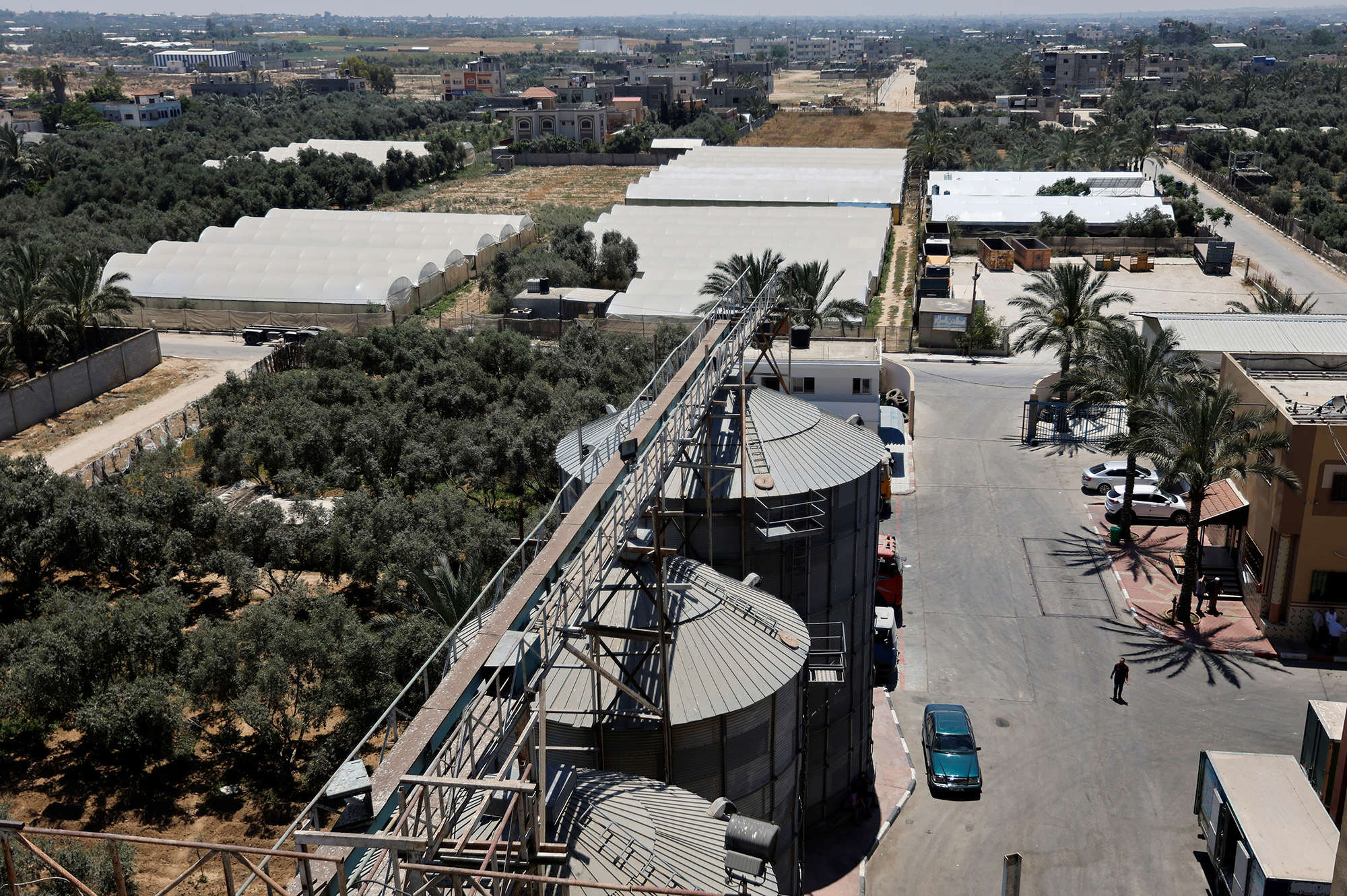 A general view of the Al-Salam Flour Mills, in Deir al-Balah, Gaza, on May 18, 2022.