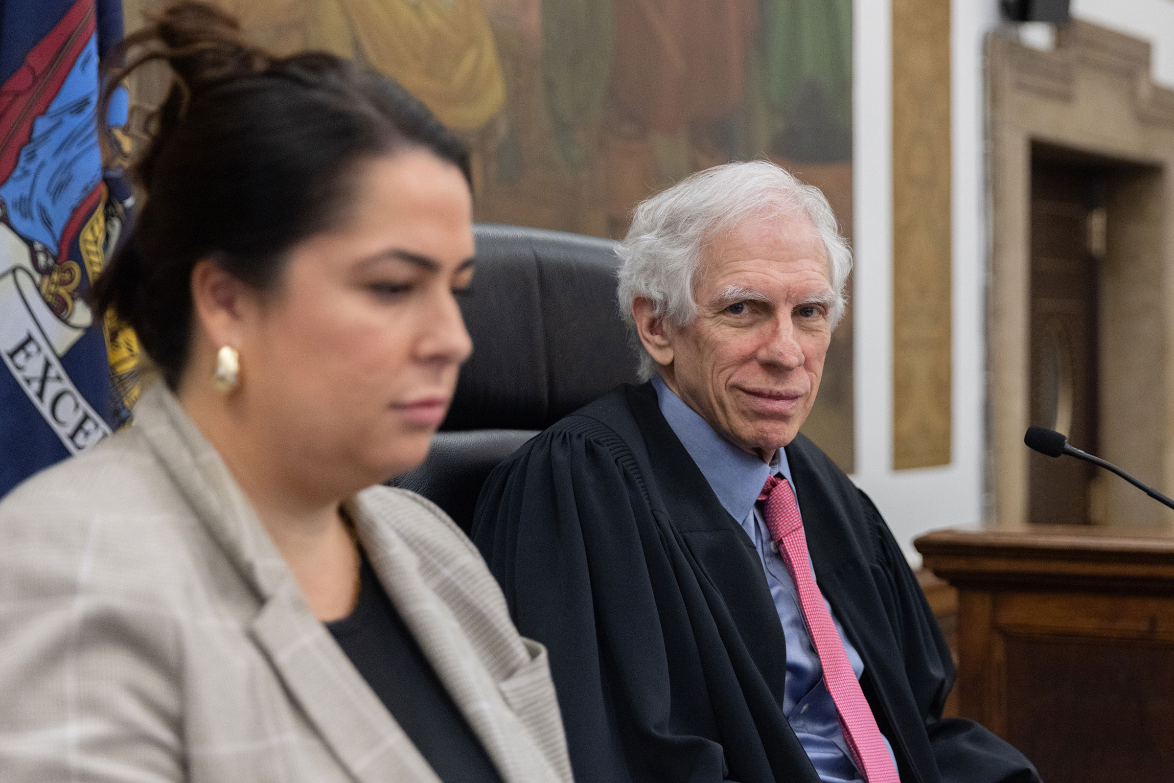 Justice Arthur Engoron presides over the former President Donald Trump's civil fraud trial at New York State Supreme Court on November 2, in New York. 