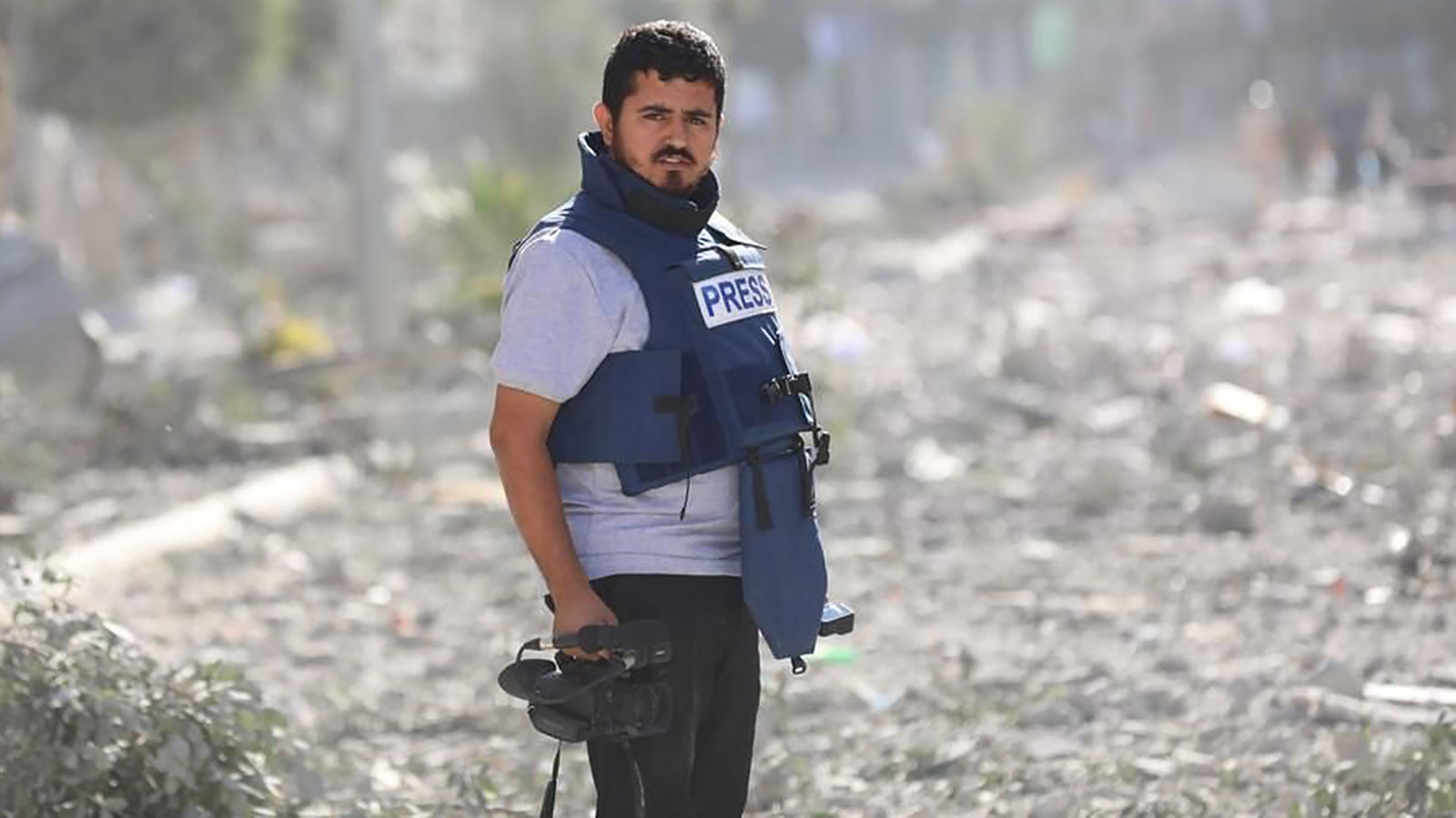 Montaser Al-Sawaf was a freelance cameraman in the Gaza Strip, working for the Turkish news agency Anadolu.