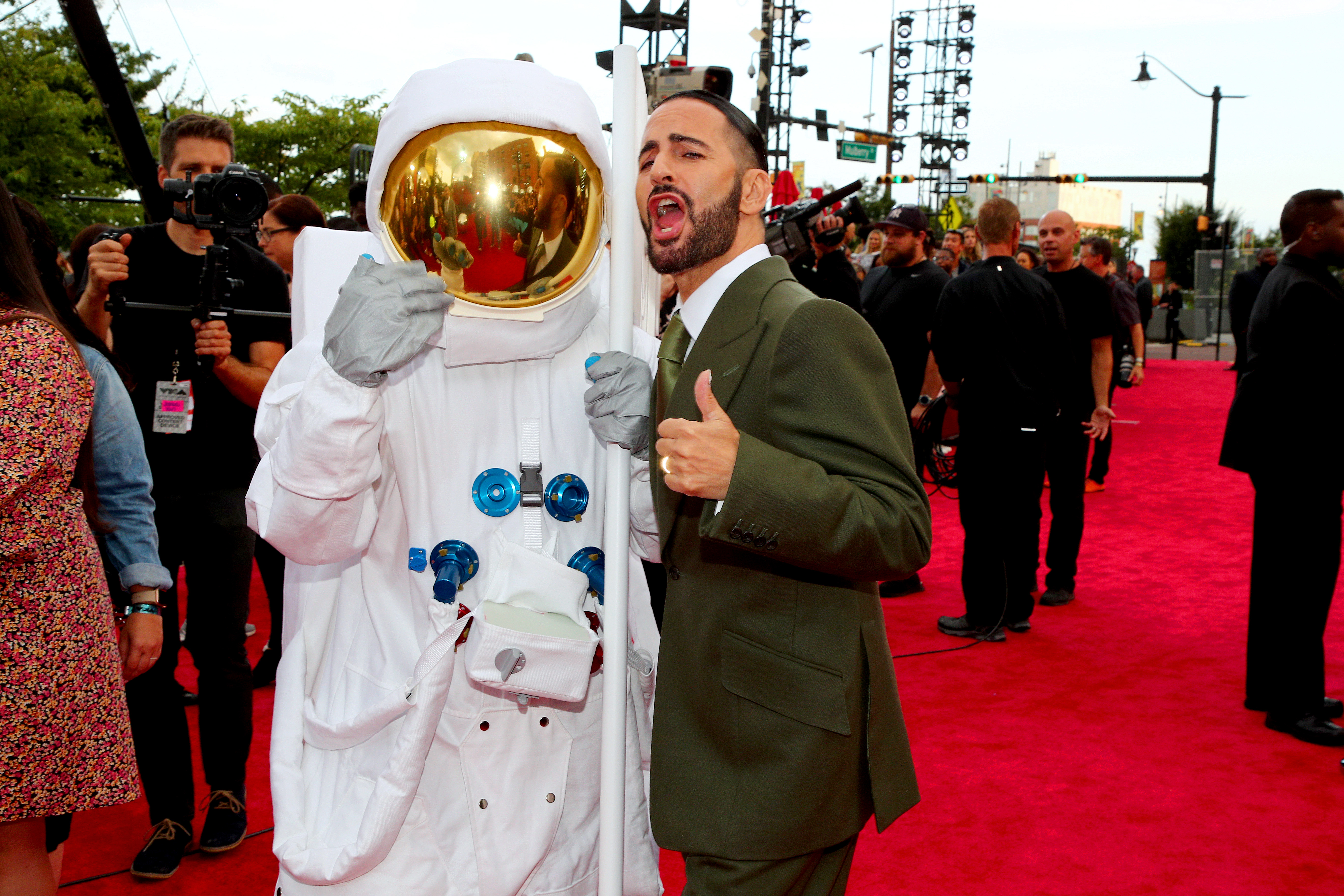 MTV's moon man and fashion designer Marc Jacobs attend the 2019 MTV Video Music Awards at Prudential Center on Aug. 26, 2019 in Newark, New Jersey. 