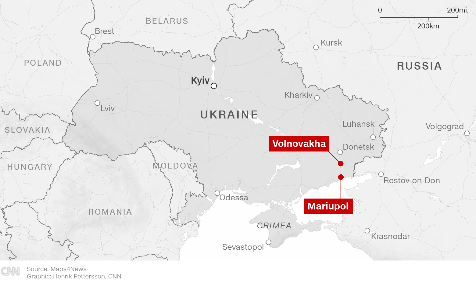 See where the Ukrainian government alleges Russian shelling violates agreement on two evacuation corridors 