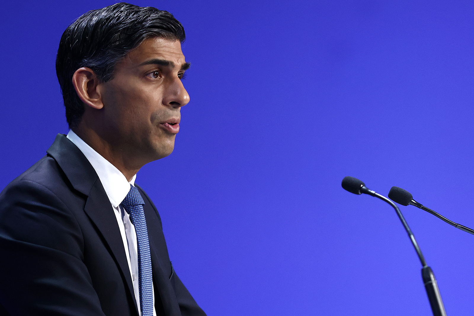 UK Prime Minister Rishi Sunak speaks at a conference in London on June 21. 