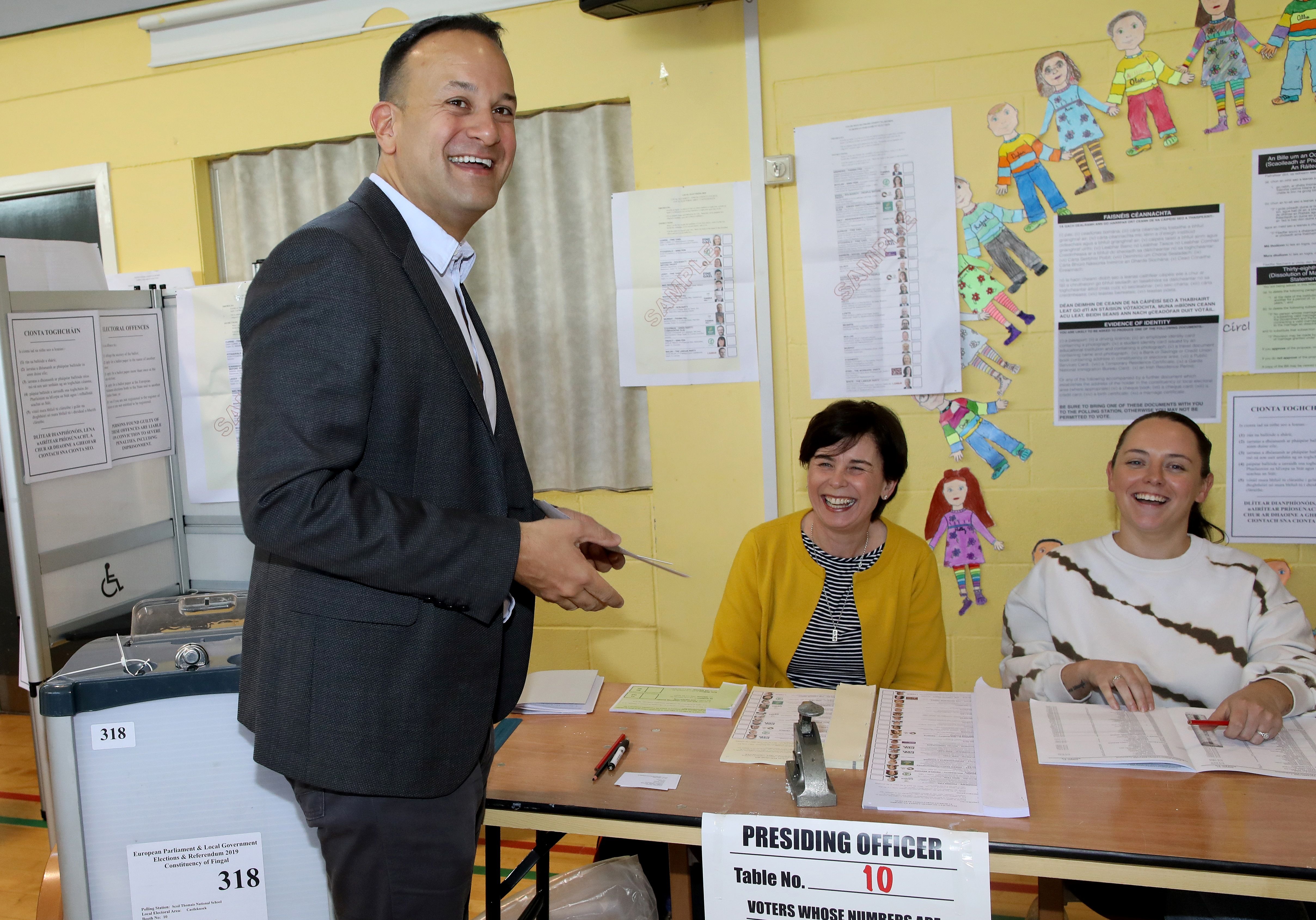 Leo Varadkar pictured on May 24 as he prepared to vote in the European Elections.