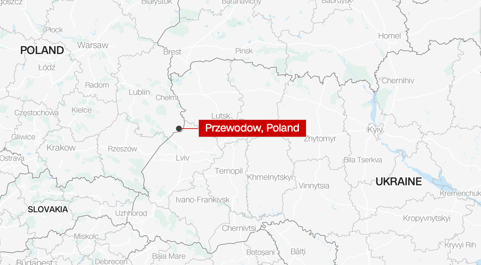 Two missiles or rockets are reported to have hit a farm in Poland, near the town of Przewodow, near the border with Ukraine. 
