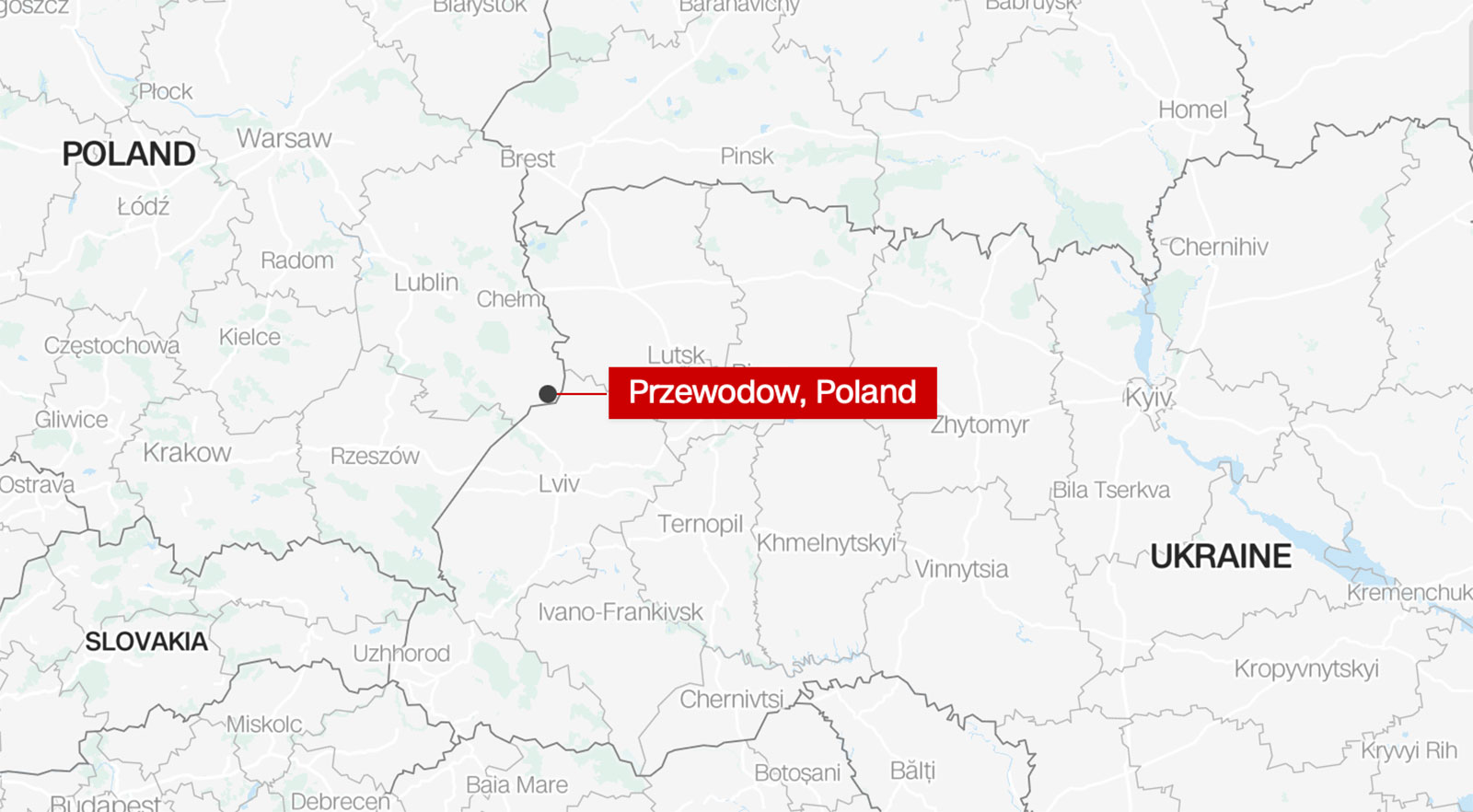 Rockets or missiles reported to have landed in Poland near Ukrainian border, killing 2