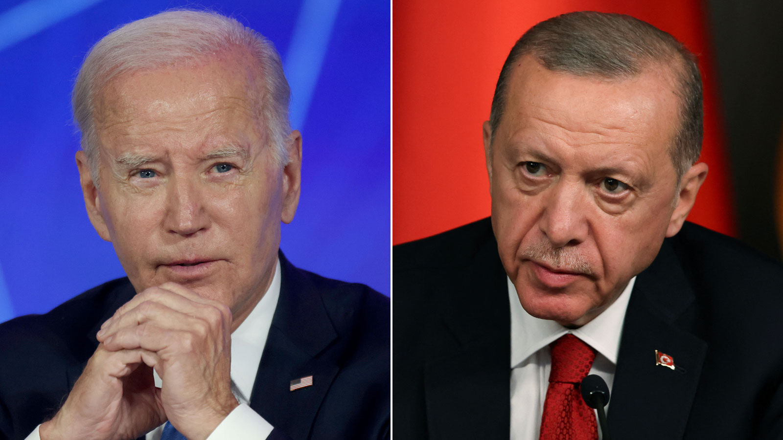 US President Joe Biden and Turkish President Recep Tayyip Erdoğan.