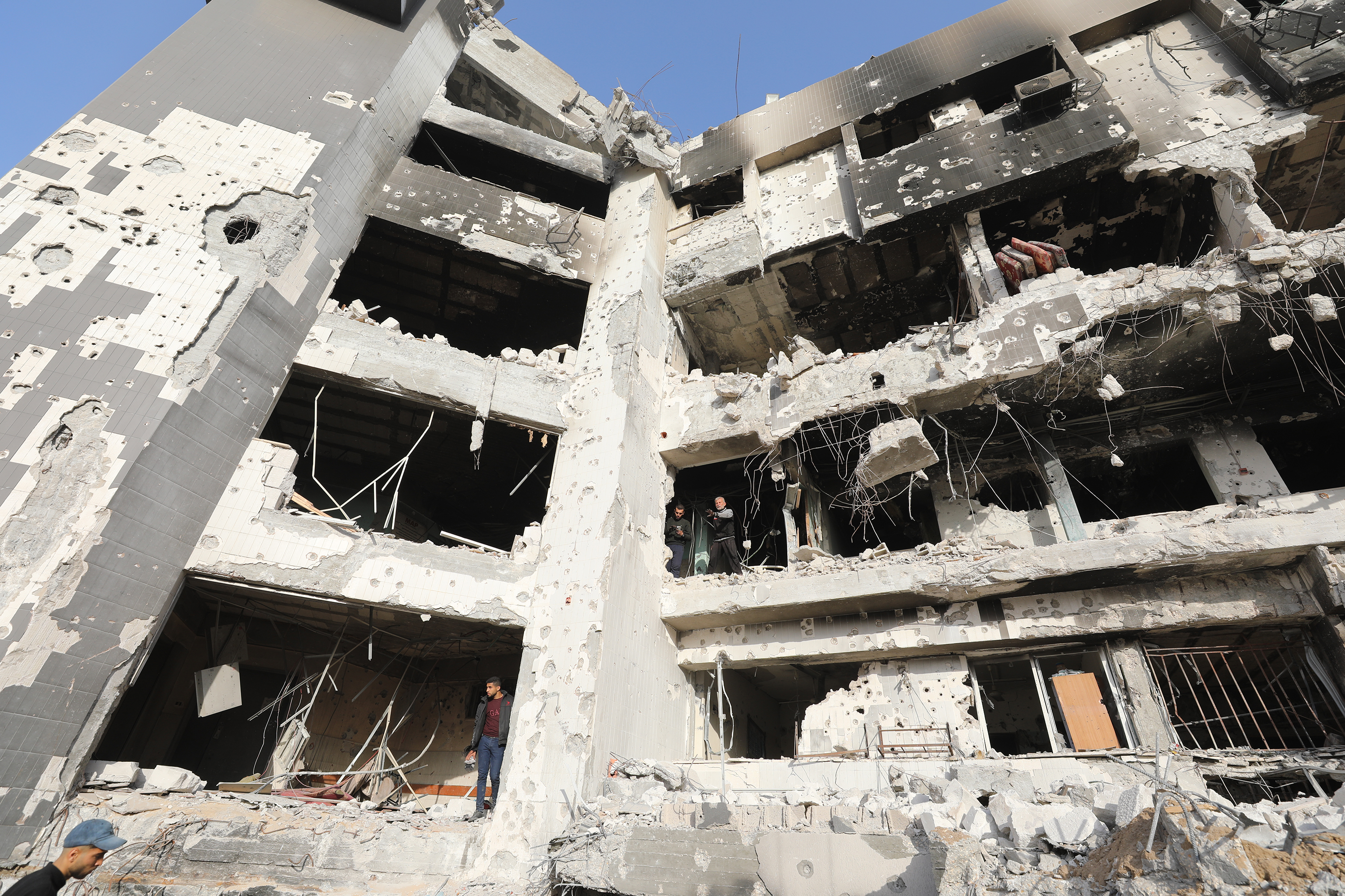 A view of the Al-Shifa Hospital in Gaza City on April 1.