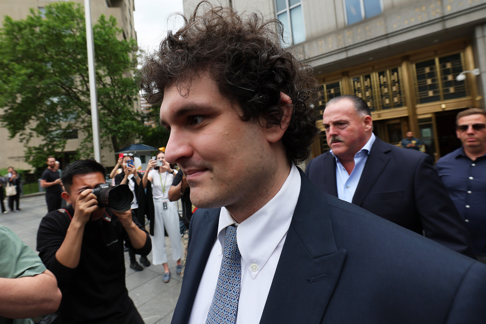 Sam Bankman-Fried after a court appearance on June 15, 2023 at Manhattan Federal Court in New York City.