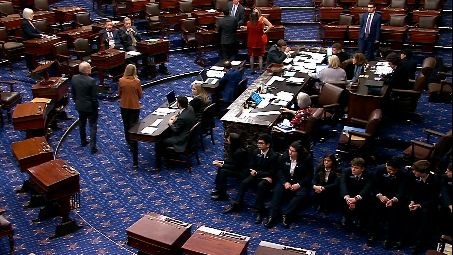 The Senate floor on Wednesday.