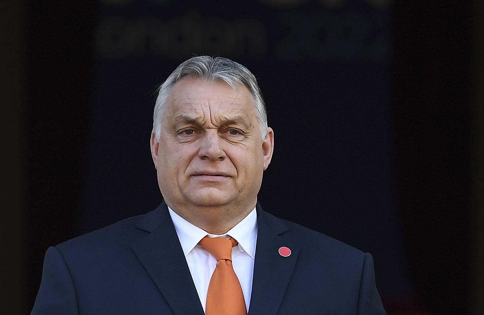 Hungarian Prime Minister Viktor Orban arrives ahead of bilateral talks in London on March 8.