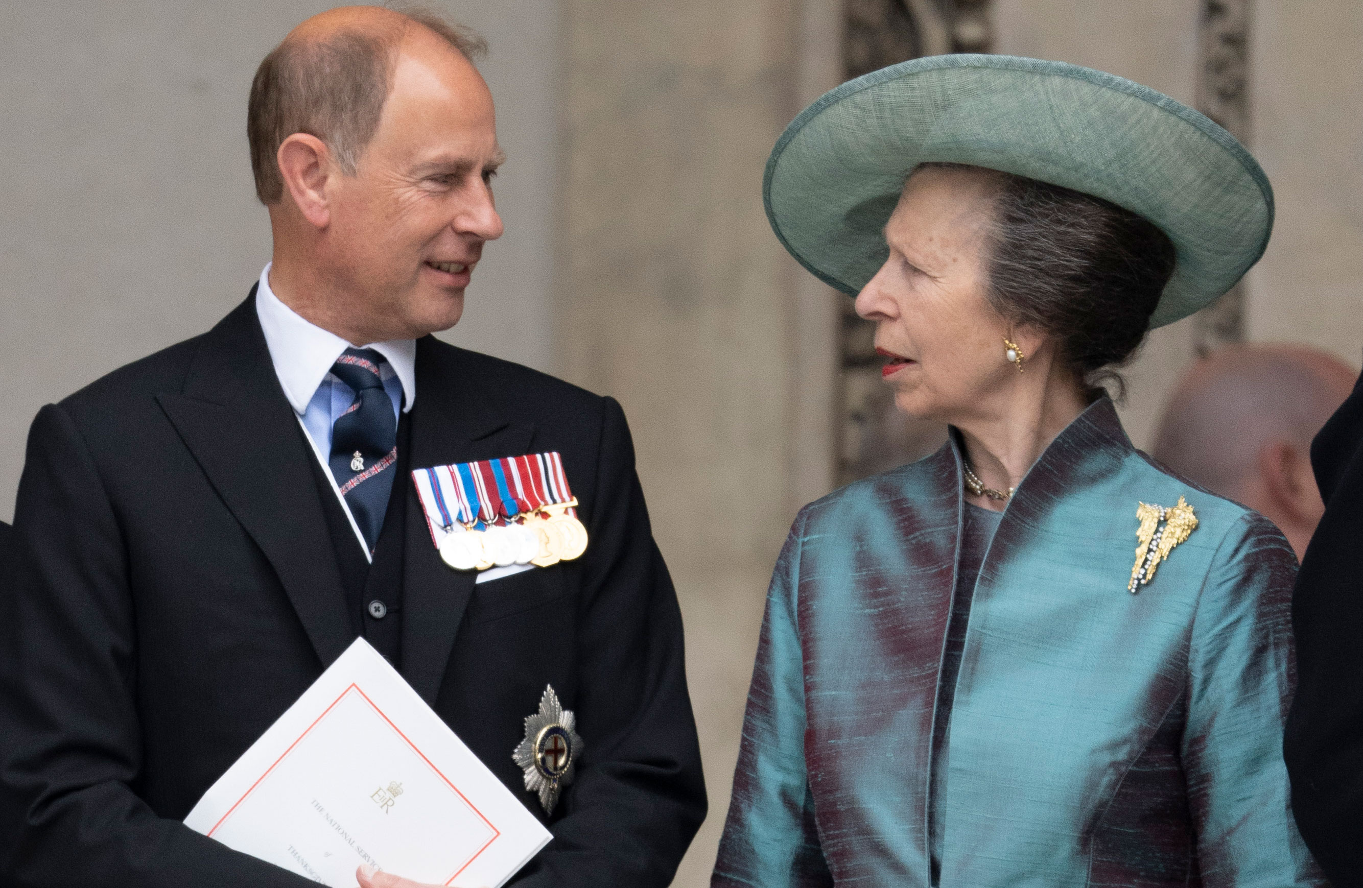 Prince Edward, Earl of Wessex and Princess Anne are seen together in June in London.