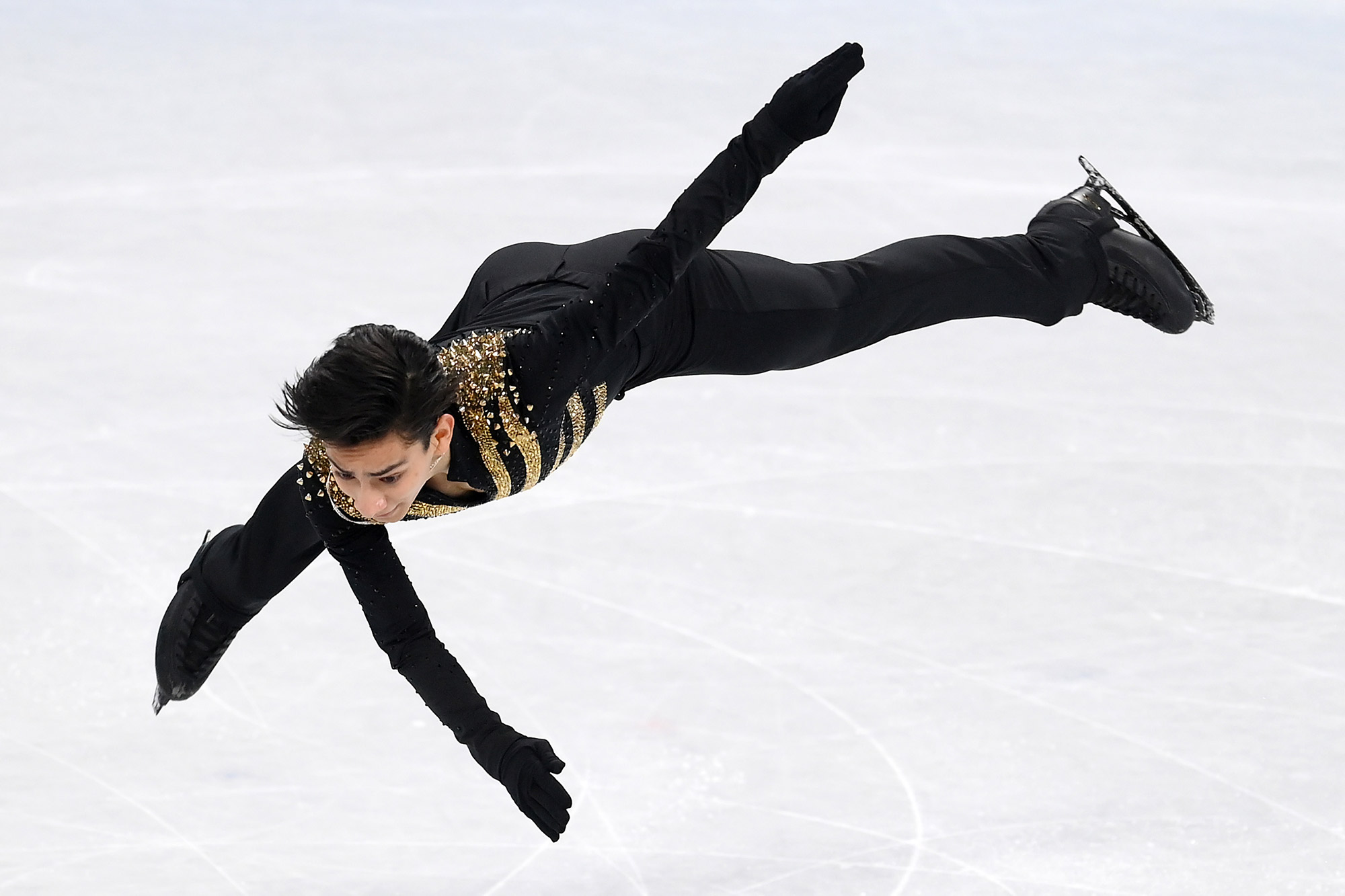 Mexico's Donovan Carrillo competes in the skating short program on Tuesday.
