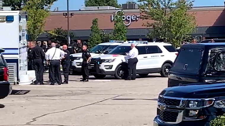 Scene secured after shooting at Collierville Kroger