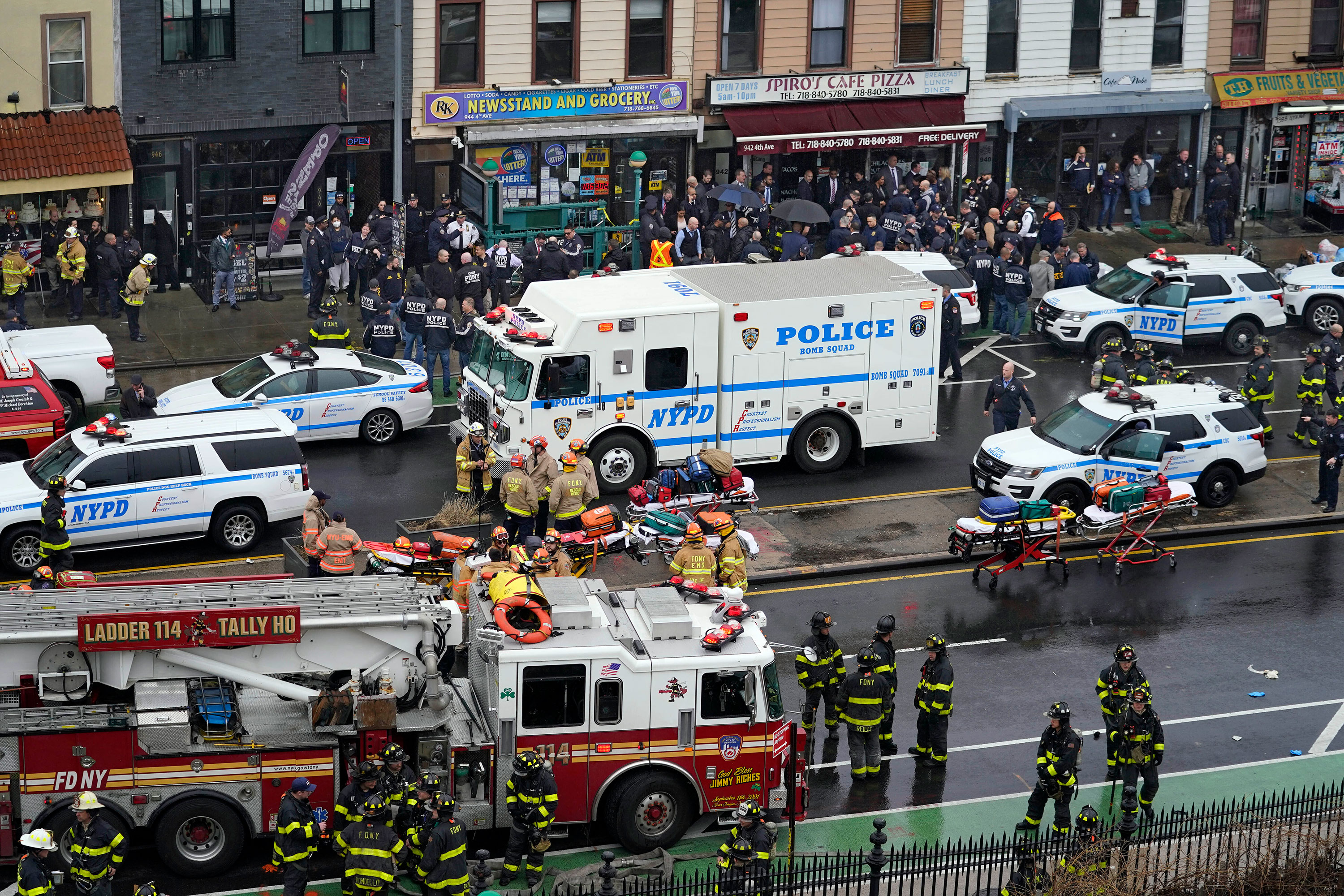 Multiple People Shot In Brooklyn Subway Station: 16 injured, including 8 shot, in Brooklyn subway shooting, FDNY says