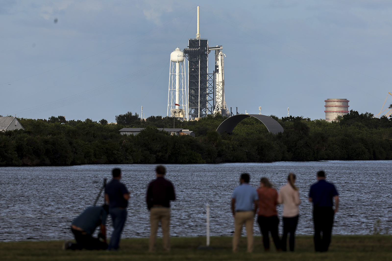 SpaceX’s Falcon 9 rocket with the Dragon spacecraft atop is seen as Space X and NASA prepare for the launch of the Crew-5 mission, on October 4 in Cape Canaveral, Florida. 