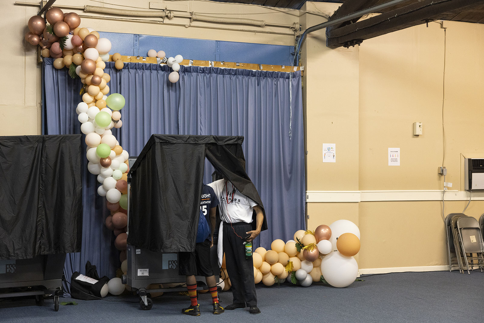 A voter casts their ballot in Philadelphia on Tuesday.