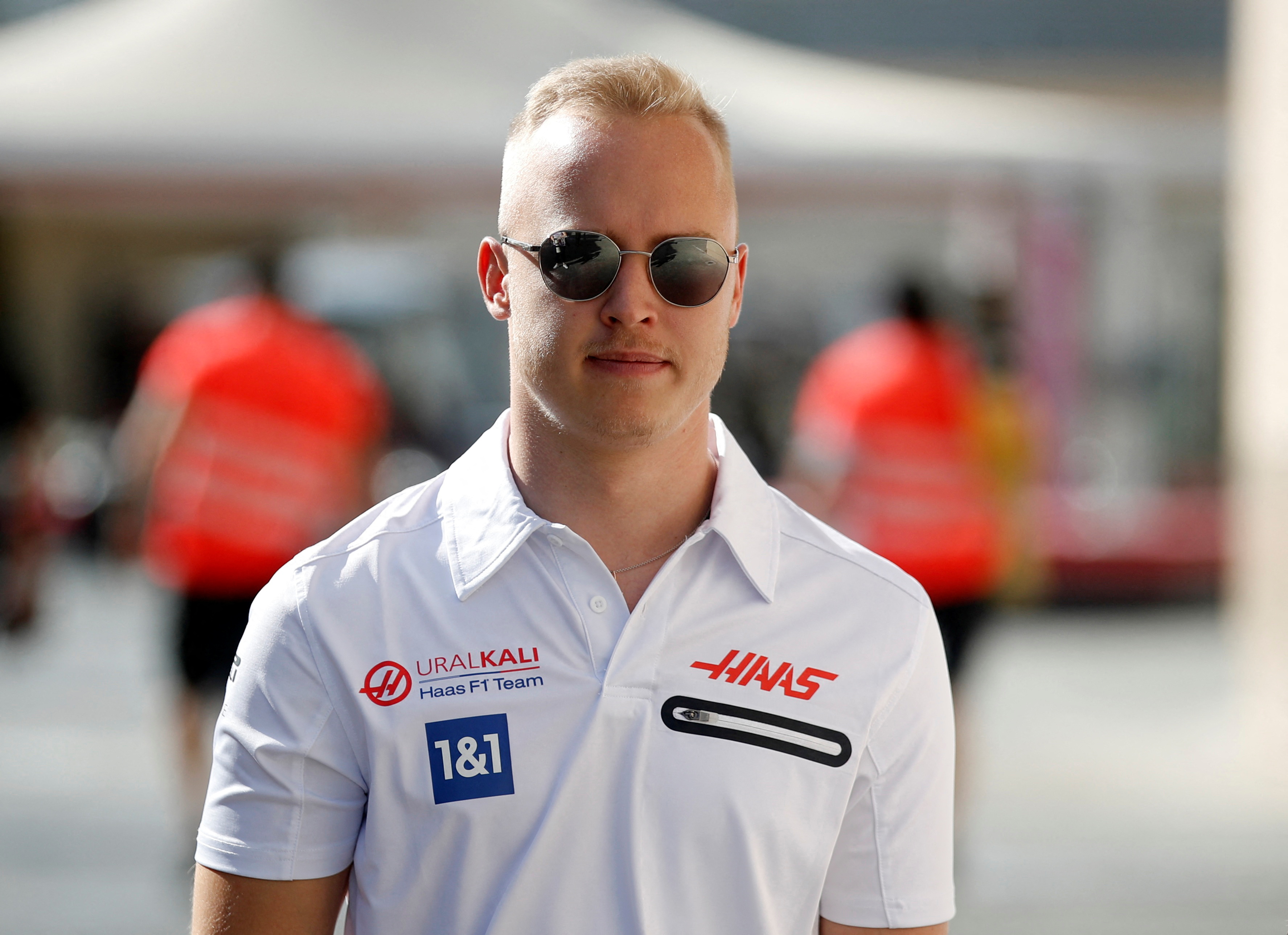 Haas driver Nikita Mazepin at Abu Dhabi Grand Prix at the Yas Marina Circuit in Abu Dhabi on December 9.