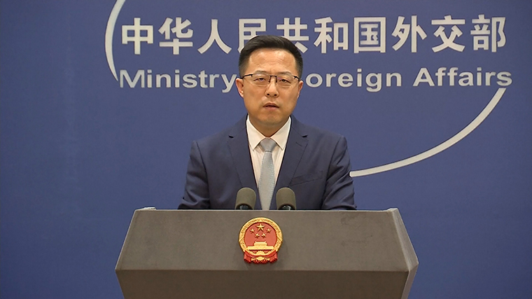 China’s Foreign Ministry spokesperson Zhao Lijian.