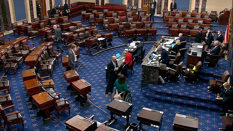 Senate passes short-term funding bill to avert a government shutdown. Bill now goes to House. 