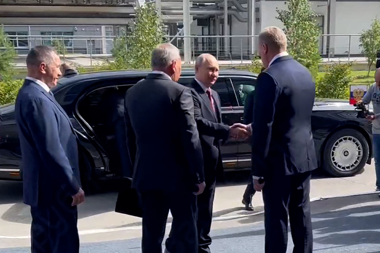 Vladimir Putin arrived at the Russia’s space rocket launch site, the Vostochny Cosmodrome in Amur region, Russia.