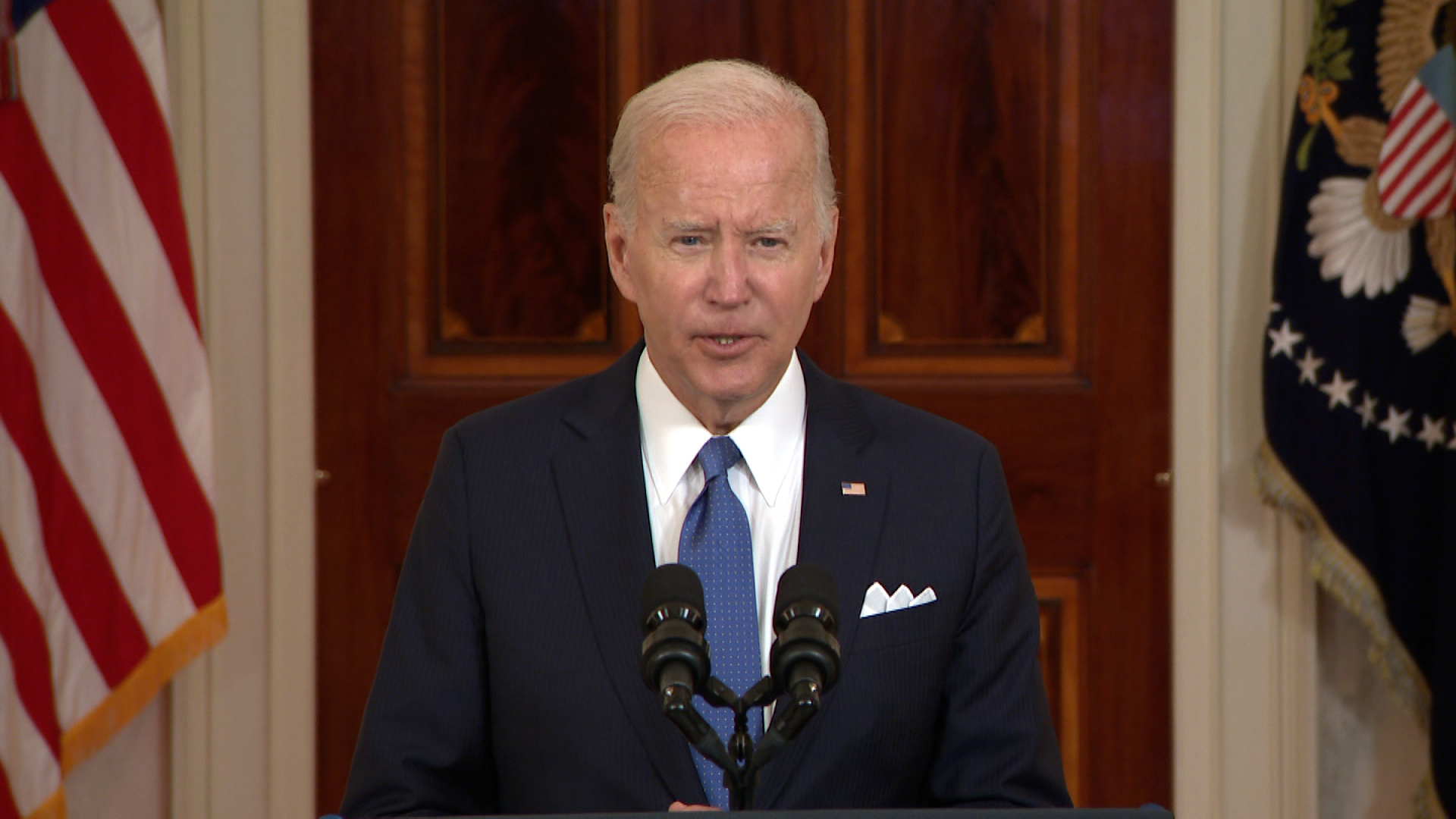 President Joe Biden speaks from the White House on Friday, June 24. 