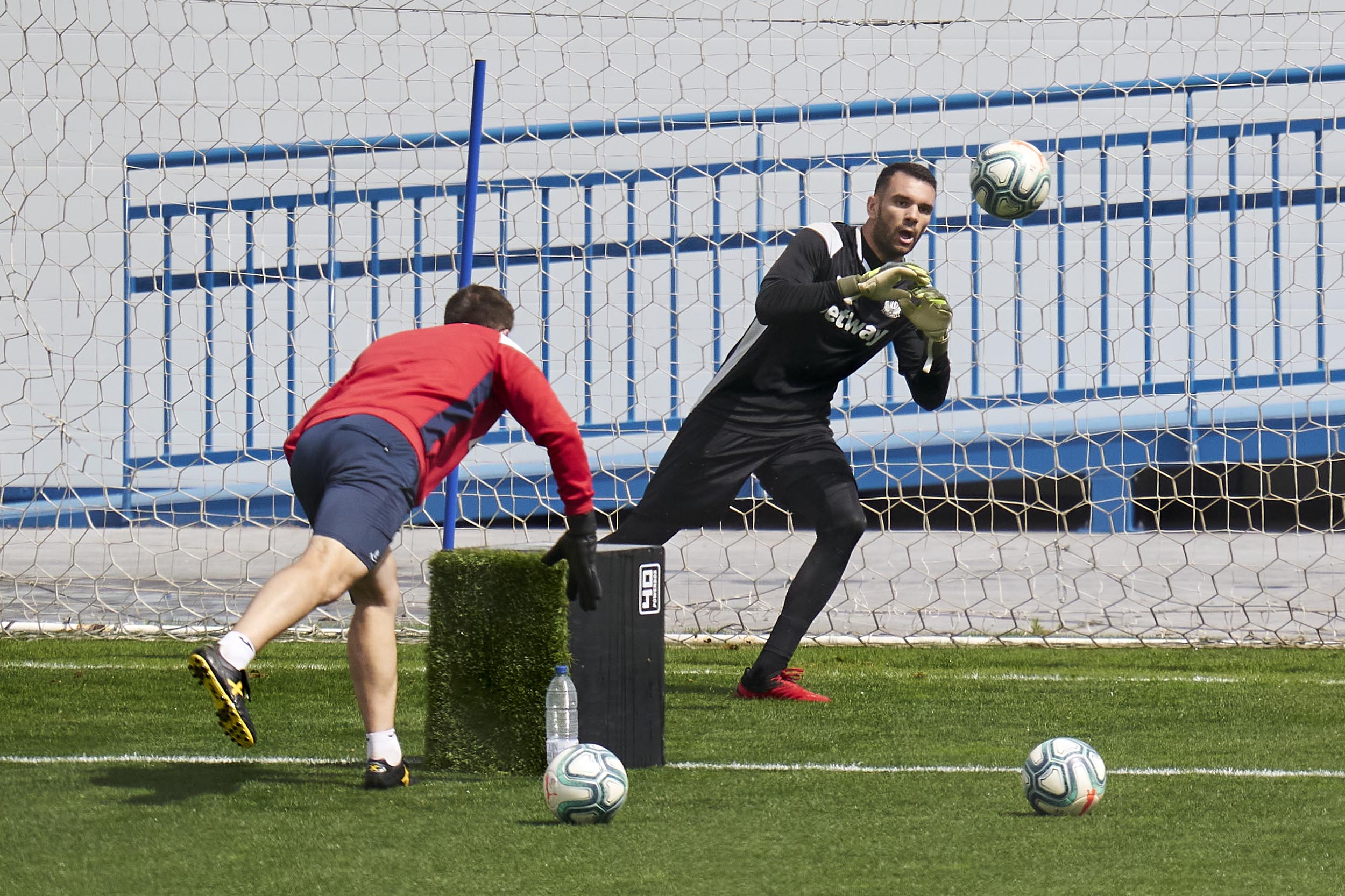 Juan Soriano of CD Leganes in practice during a training session at Leganes Training Centre in Leganes, Spain, on Friday, May 15. 