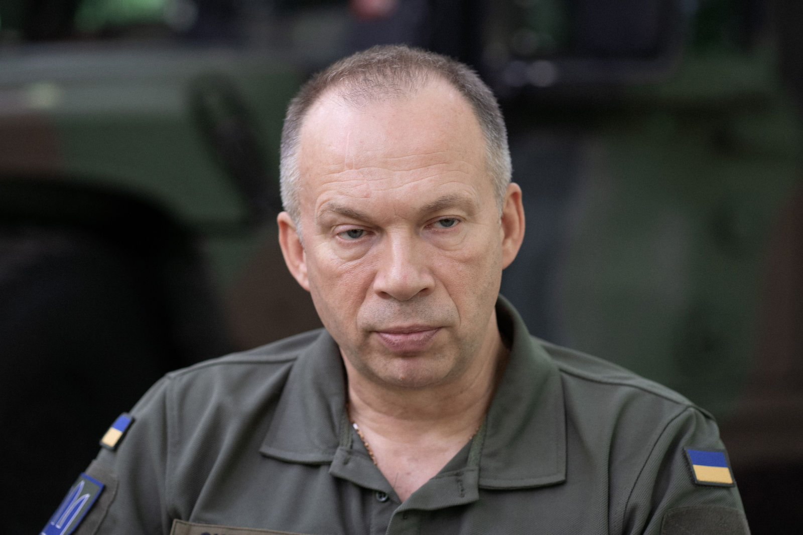Oleksandr Syrsky photographed during an interview on June 30, 2022 in eastern Ukraine. (Anastasia Vlasova for The Washington Post via Getty Images)
