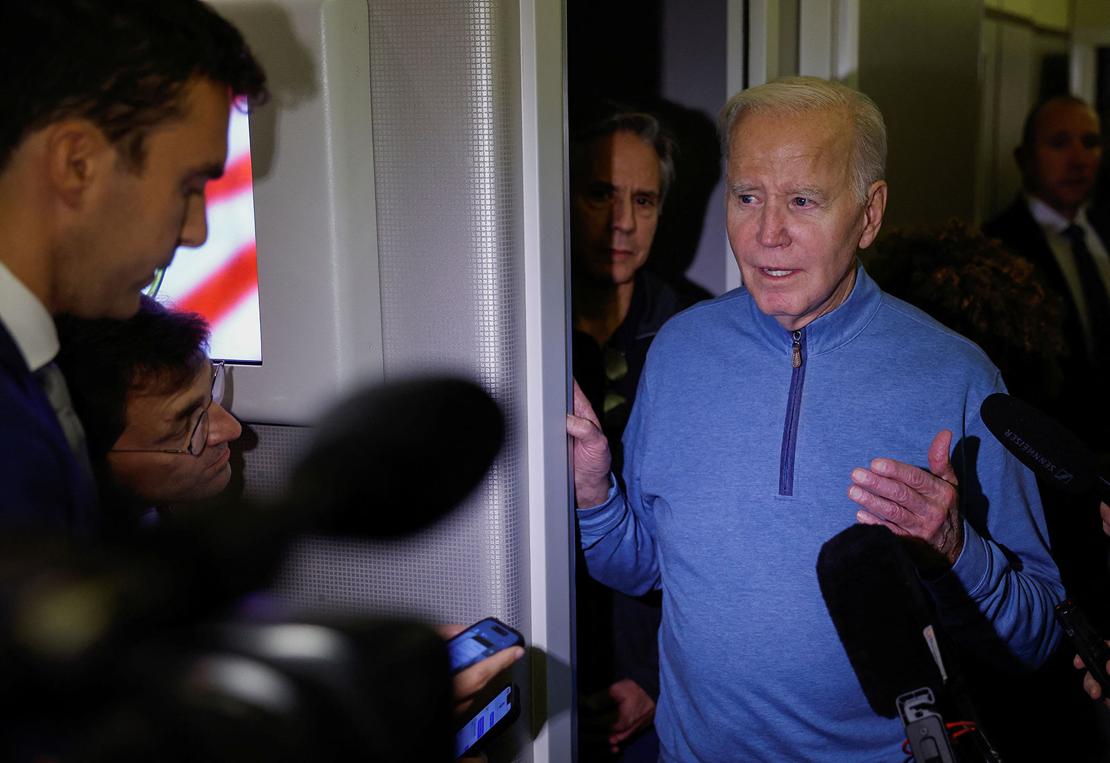 Biden's flight home on Air Force One