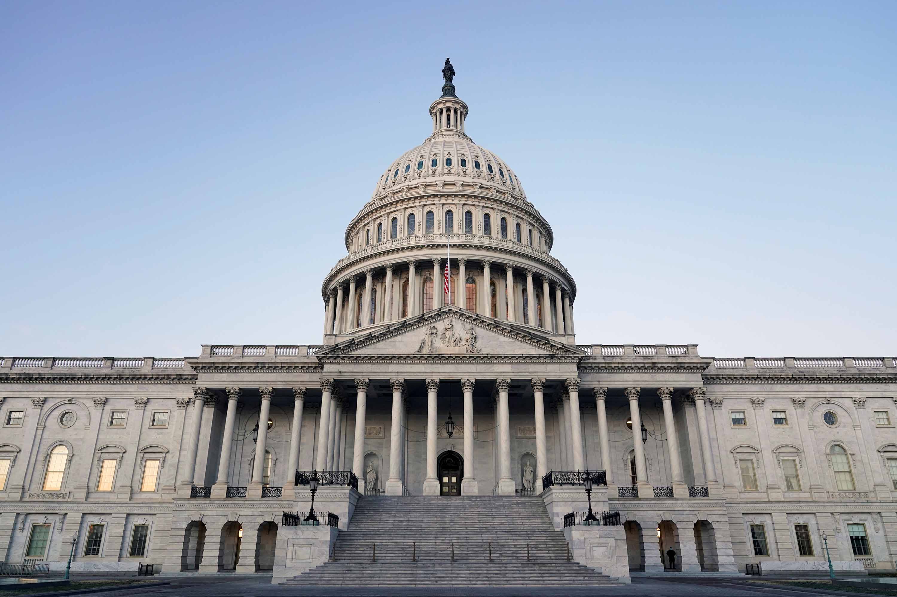 A general view of the U.S. Capitol, in Washington, D.C. on January 13.