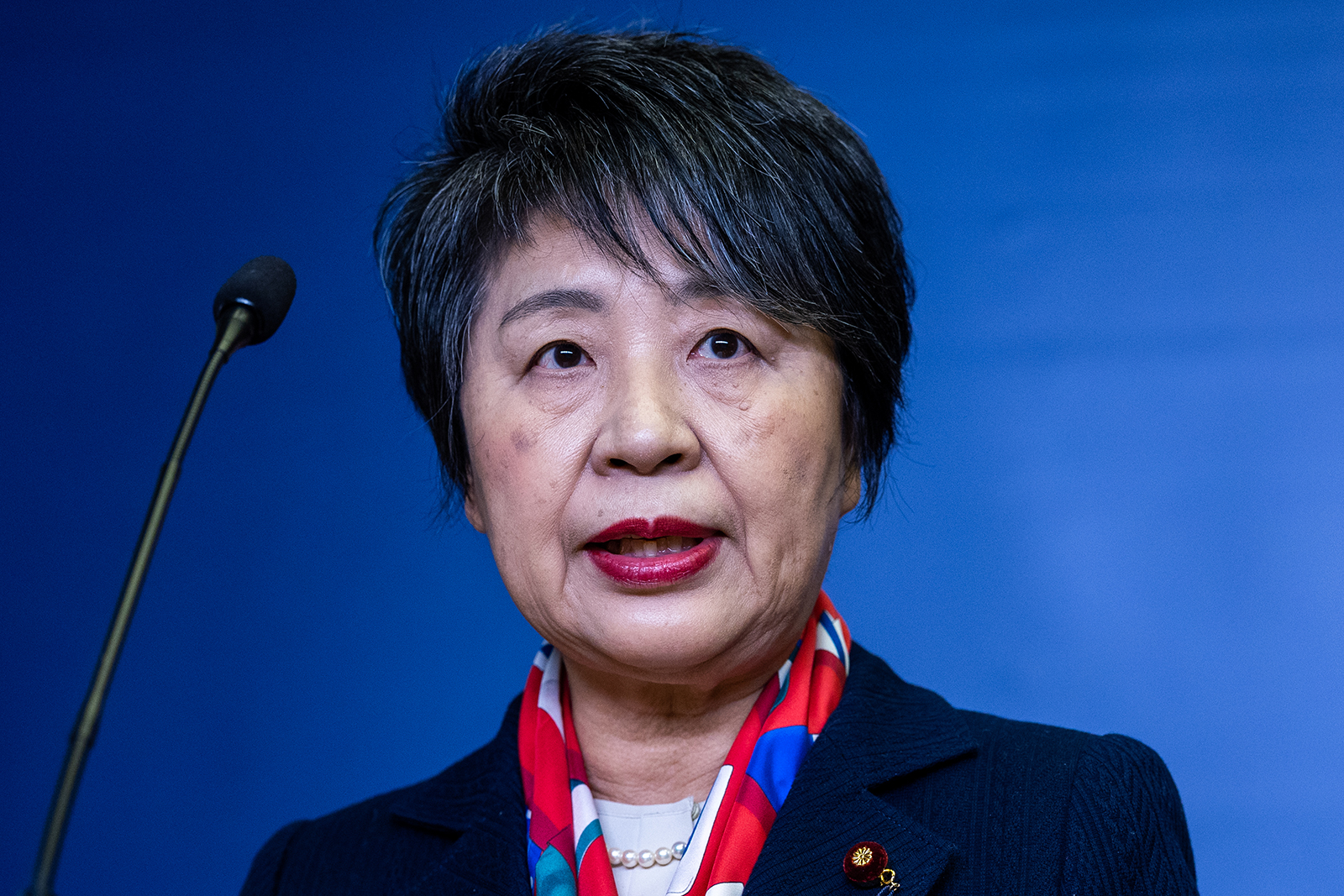 Minister of Foreign Affairs for Japan Yoko Kamikawa during a meeting in Warsaw, Poland, on January 8. 
