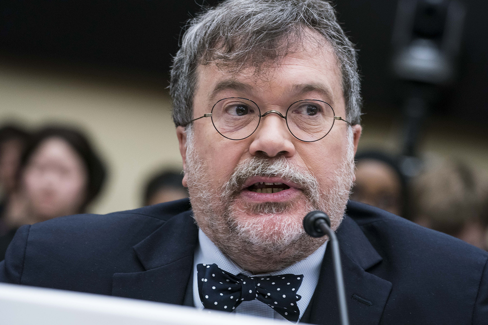 Peter Hotez, founding dean and chief of the Baylor College of Medicine National School of Tropical Medicine, speaks during a hearing on Capitol Hill in Washington, DC on March 5.