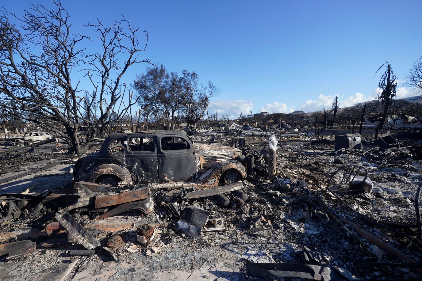 Wildfire damage in Lahaina, Hawaii, is pictured on Saturday. 