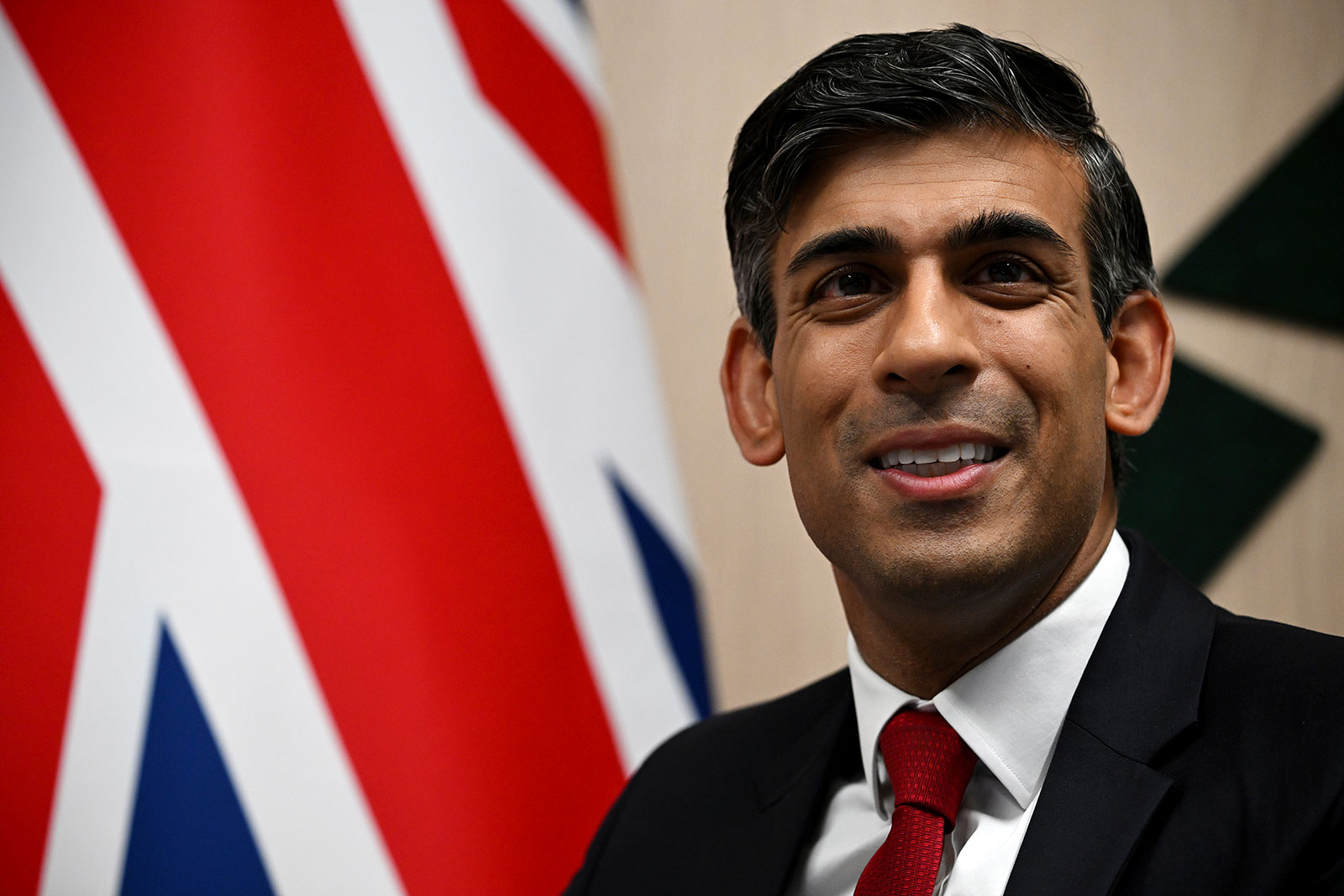 British Prime Minister Rishi Sunak is seen during the NATO summit in Vilnius, Lithuania, on July 11