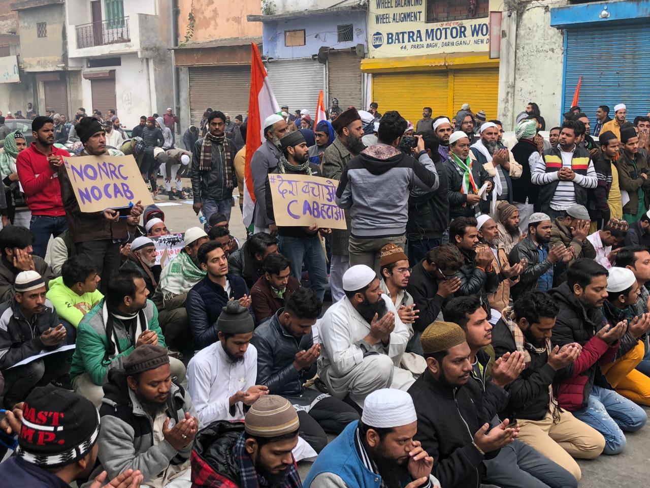 Protesters gather in New Delhi against a new citizenship law that critics say discriminates against Muslims.