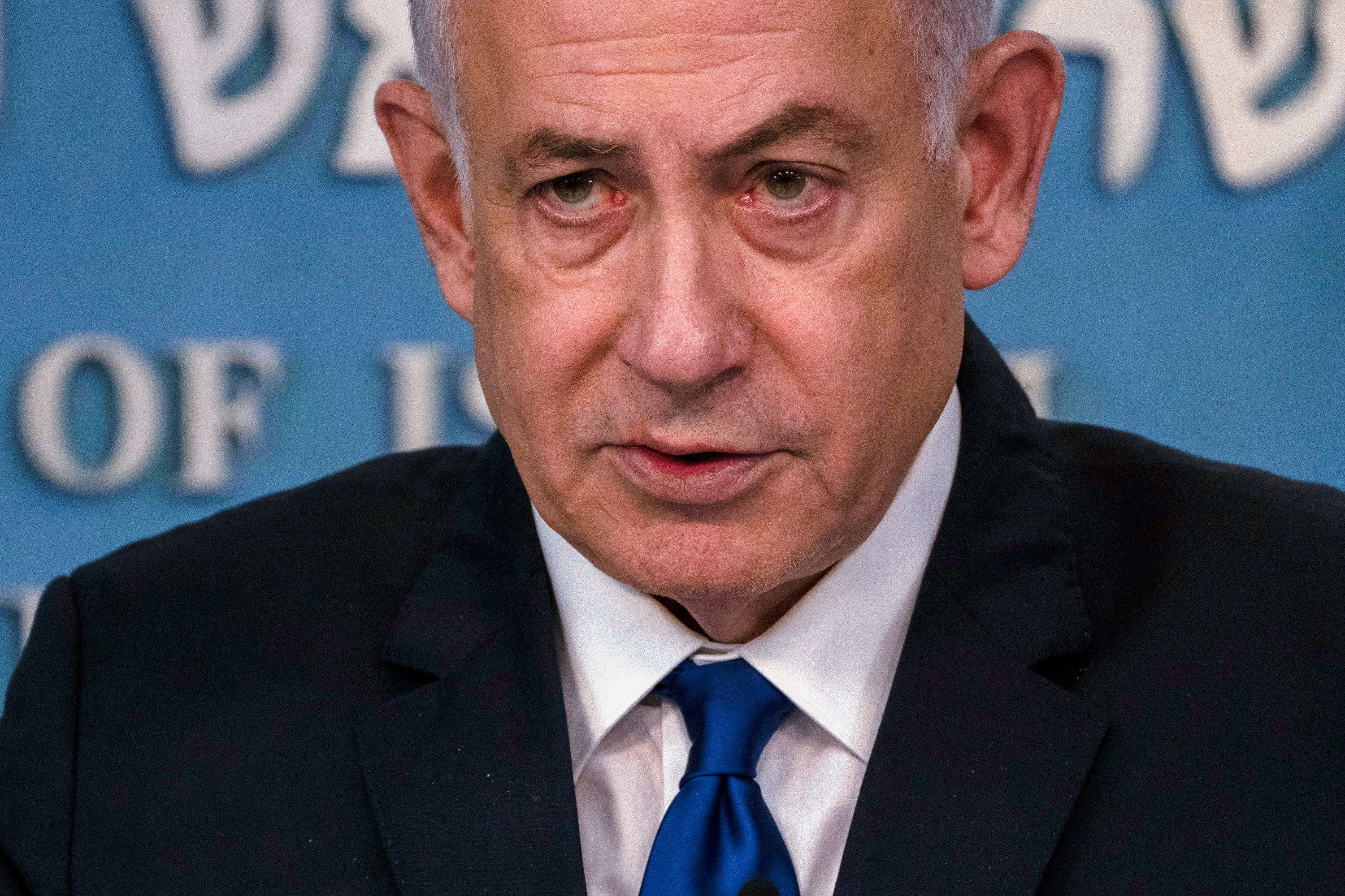 Netanyahu speaks during a press conference in Jerusalem on March 17.