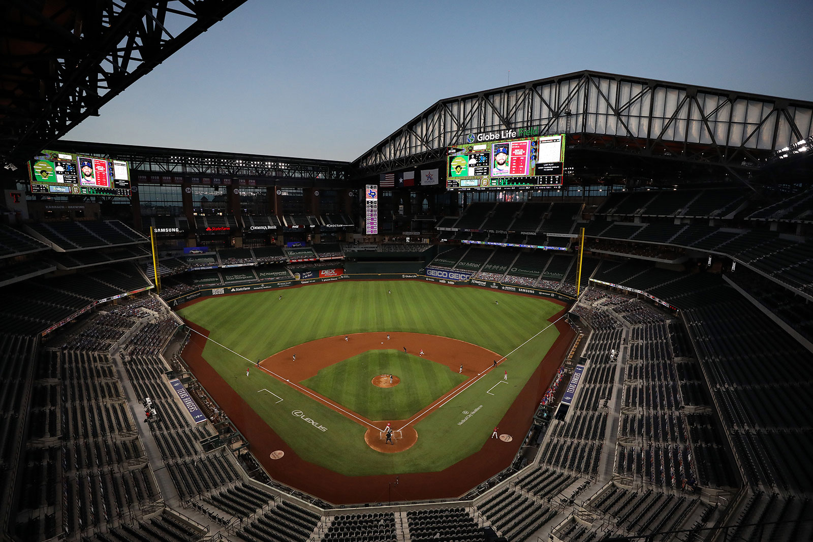 Globe Life Field in Arlington, Texas, will host the 116th World Series this October. 