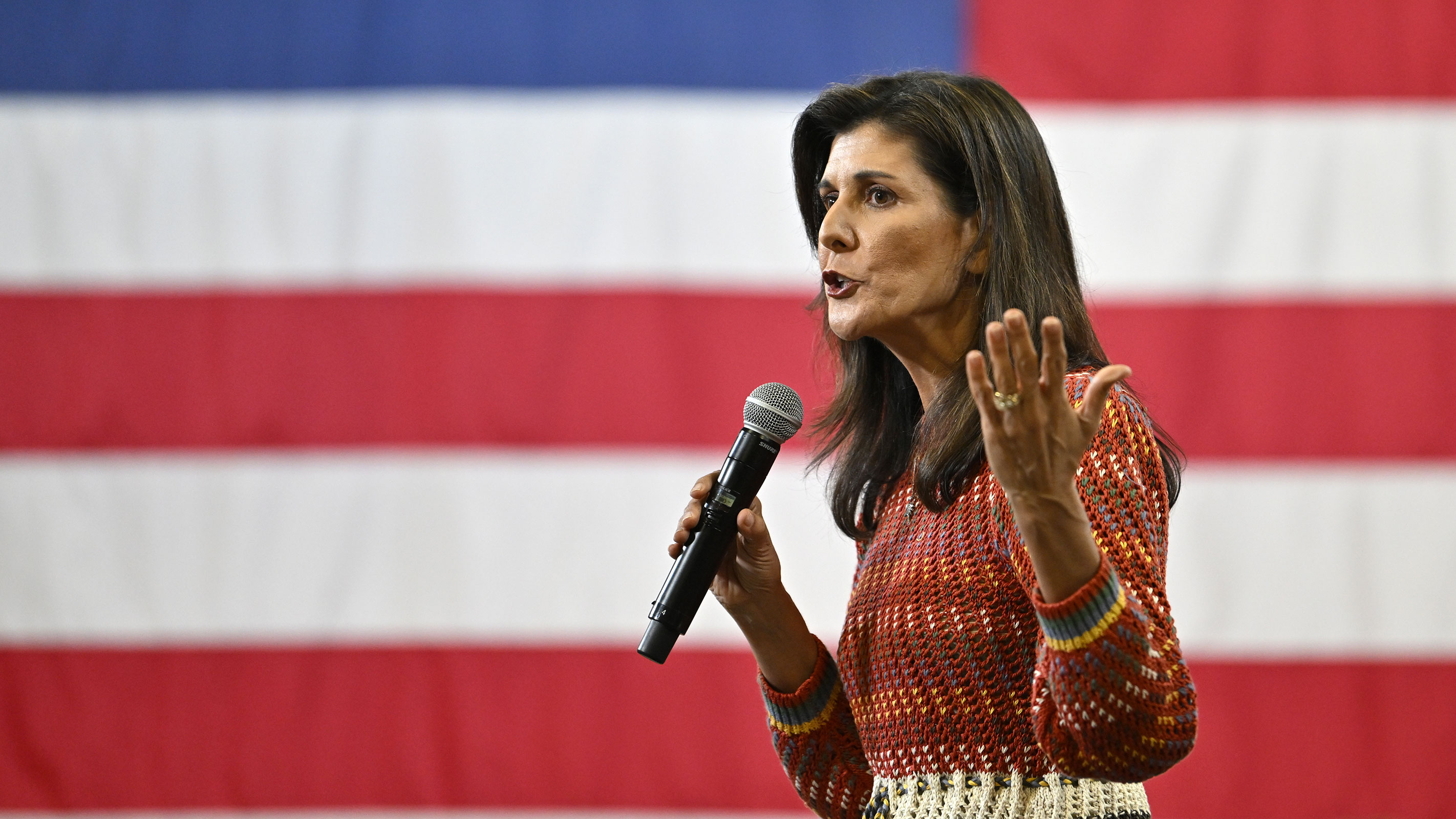 Republican presidential candidate and former South Carolina governor Nikki Haley holds a rally in Greer, South Carolina, United States on May 4, 2023.