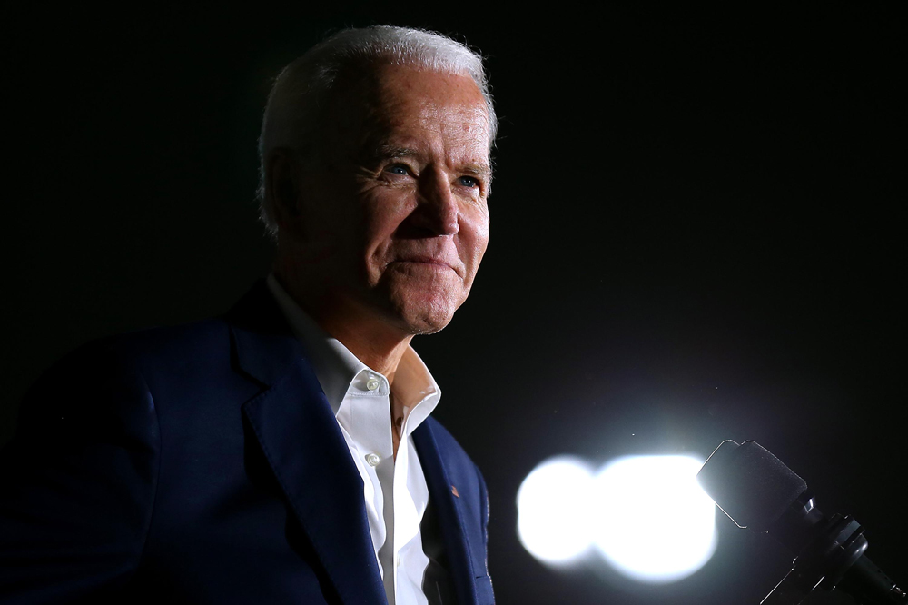 Democratic presidential candidate former Vice President Joe Biden gives a speech at a campaign event at Tougaloo College on March 8 in Tougaloo, Mississippi. 