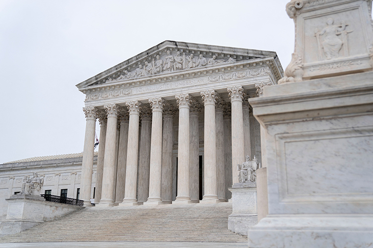 The US Supreme Court is seen in Washington, DC, on January 19. 