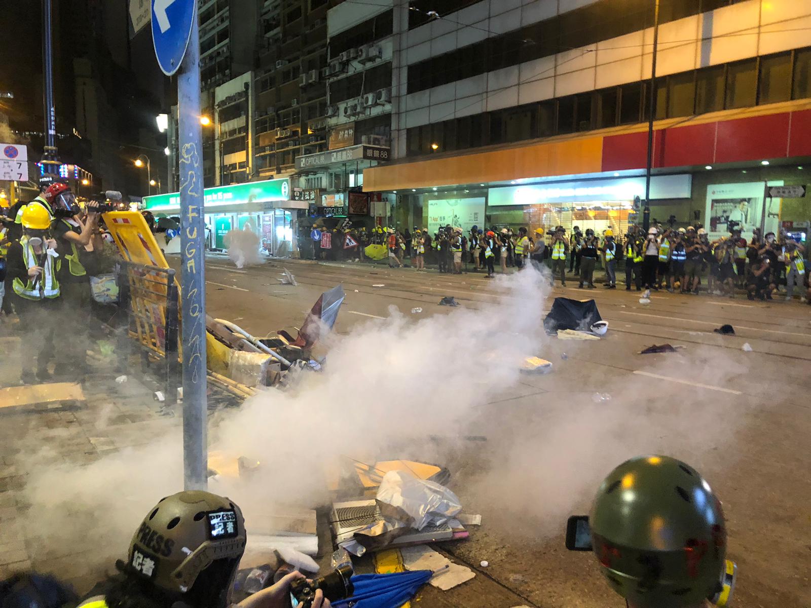 Hong Kong riot police face off with protesters Live updates