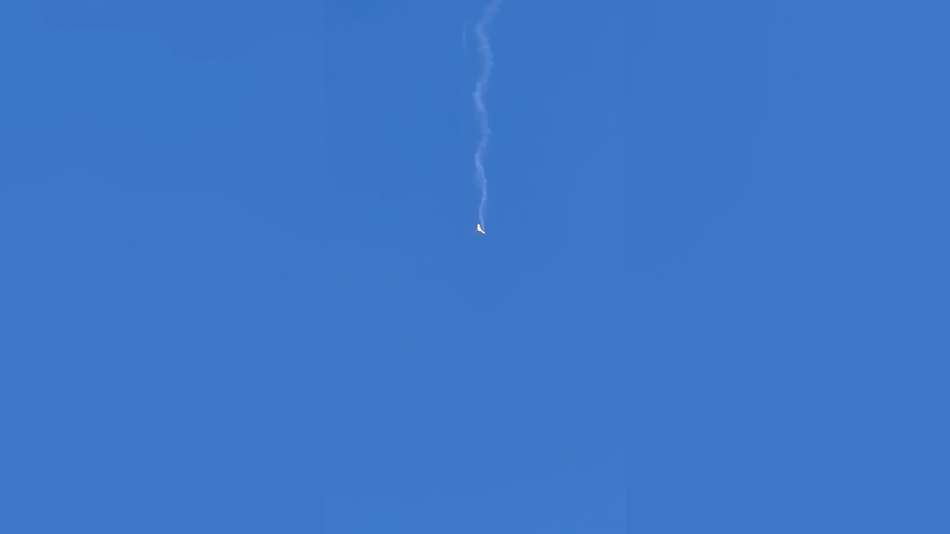 A video taken from southern Lebanon shows the Israeli drone falling from the sky on Monday.