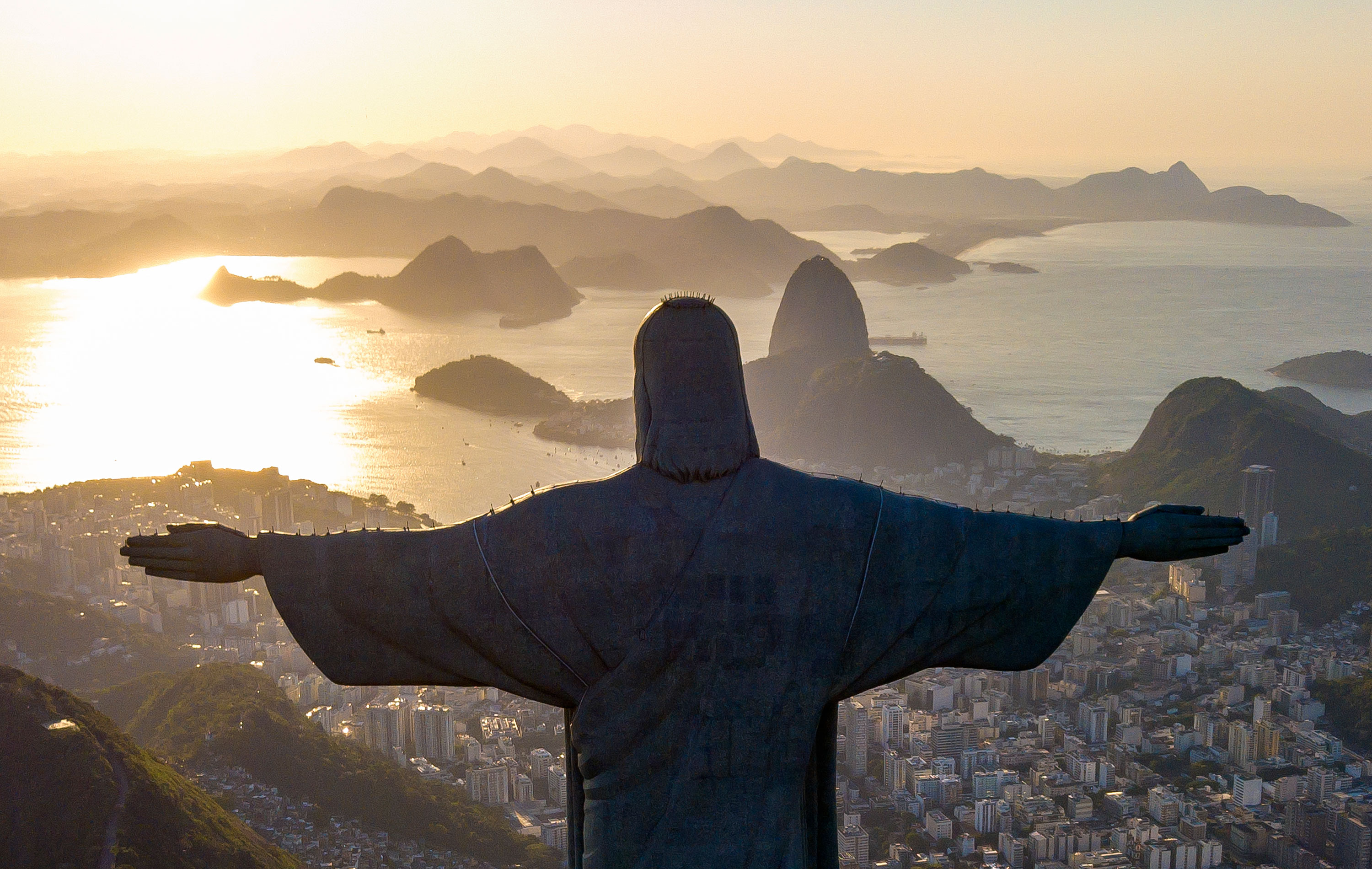 Christ the Redeemer is seen on August 15.